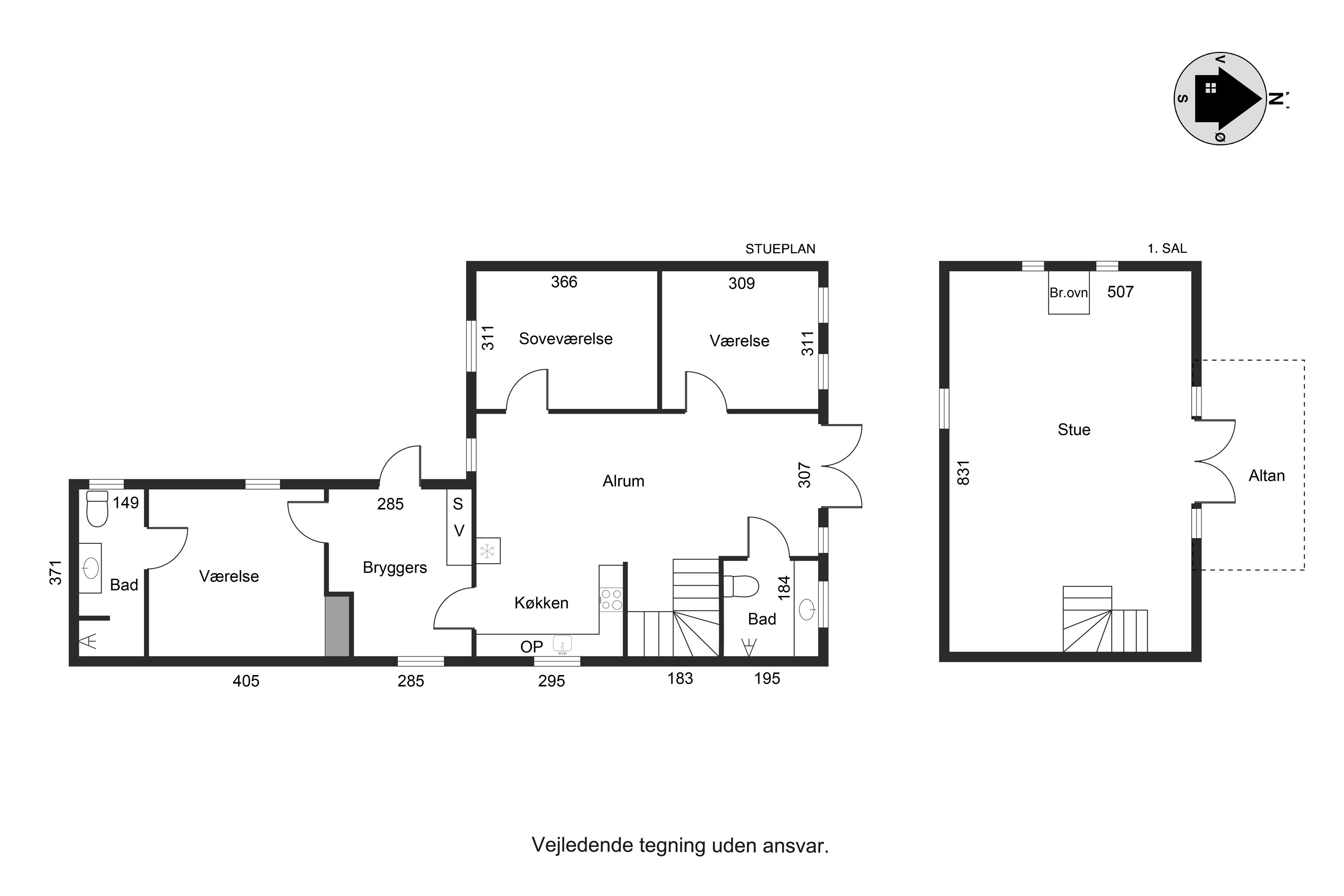 Plantegninger billede af Nordrevej 12, Tyrsted, 8700 Horsens