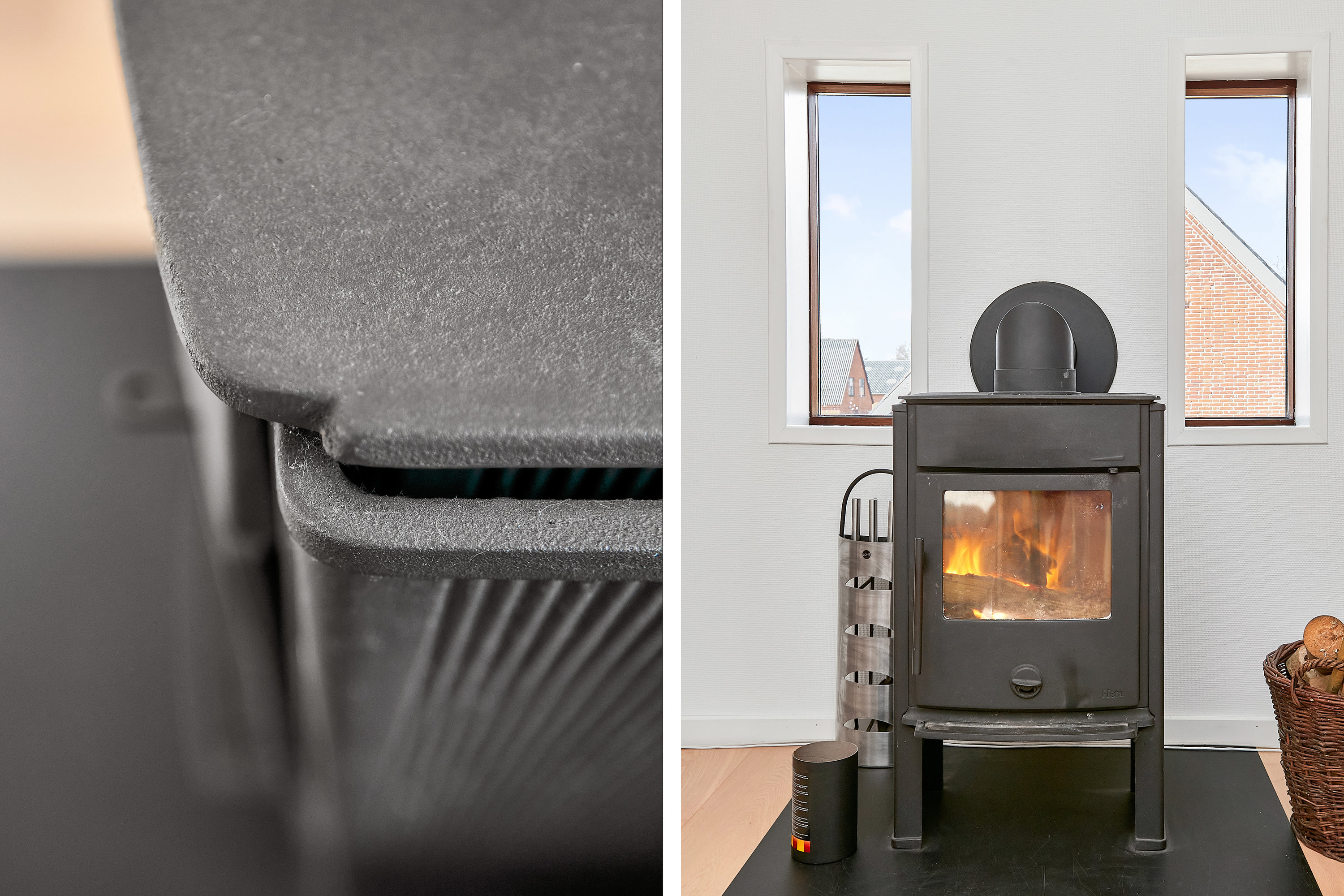 Fremhævet brændeovn billede i fuldskærmstilstand. Billede af Nordrevej 12, Tyrsted, 8700 Horsens