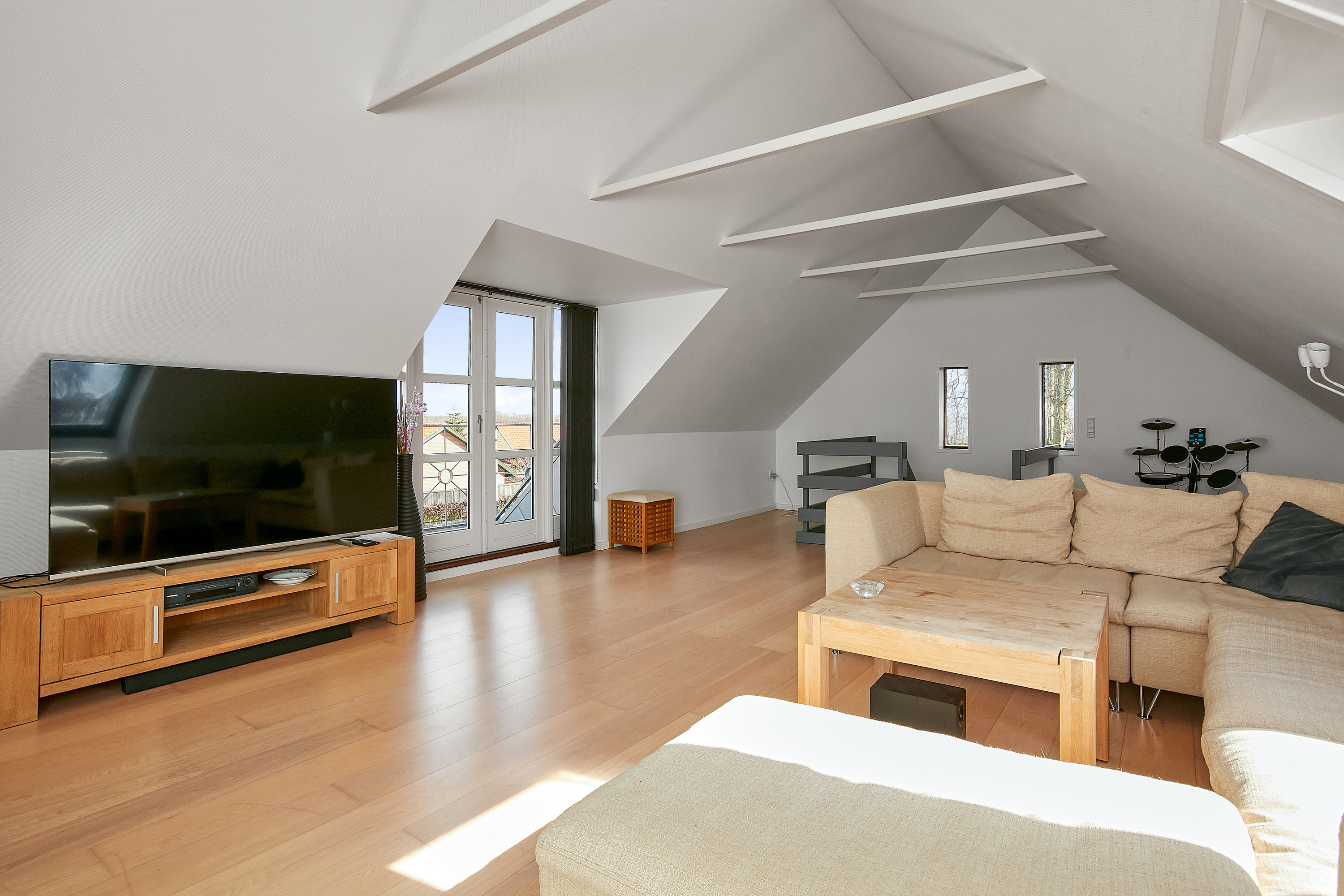 Fremhævet stue billede i fuldskærmstilstand. Billede af Nordrevej 12, Tyrsted, 8700 Horsens