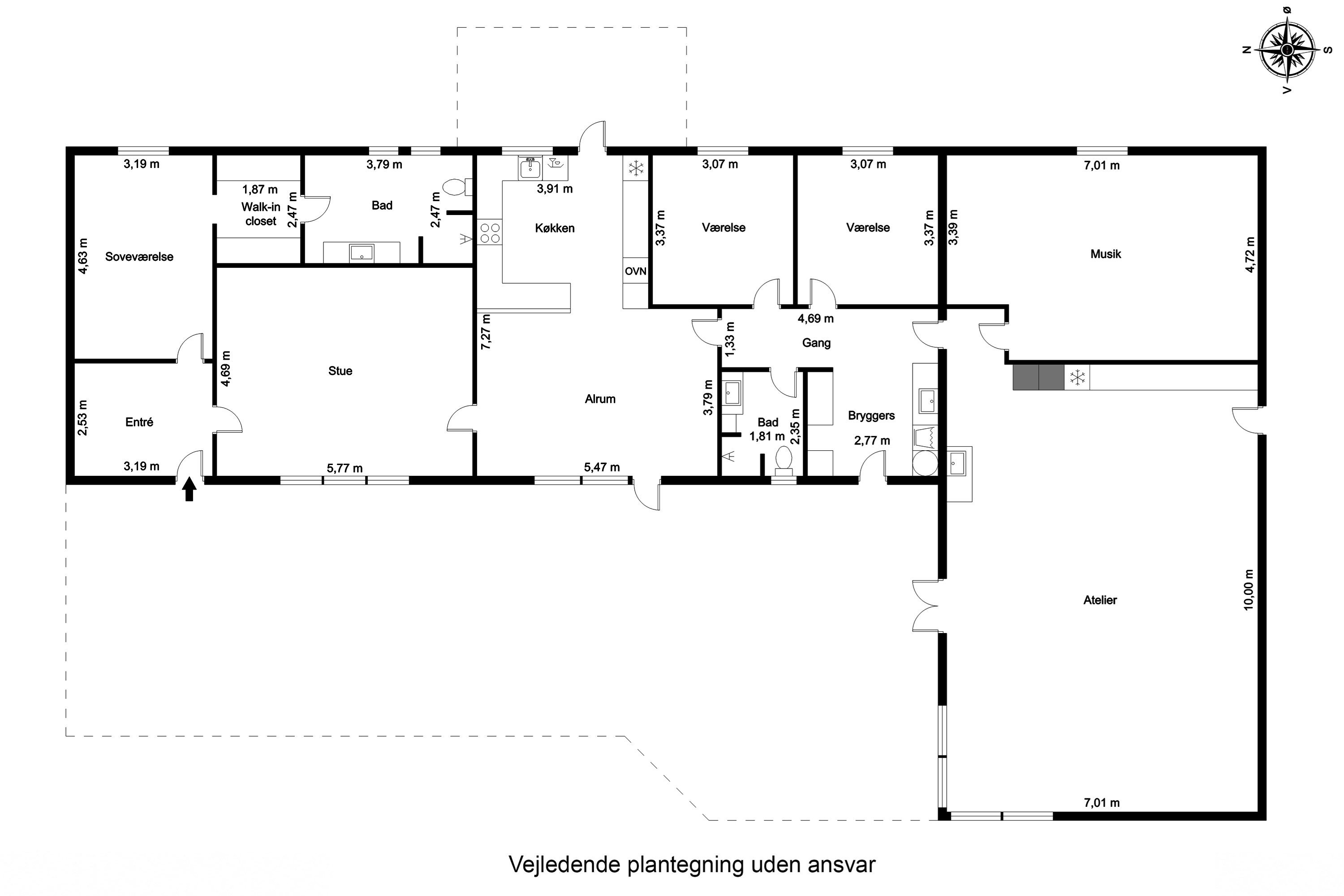 Plantegninger billede af Møldrupvej 1C, Yding, 8752 Østbirk