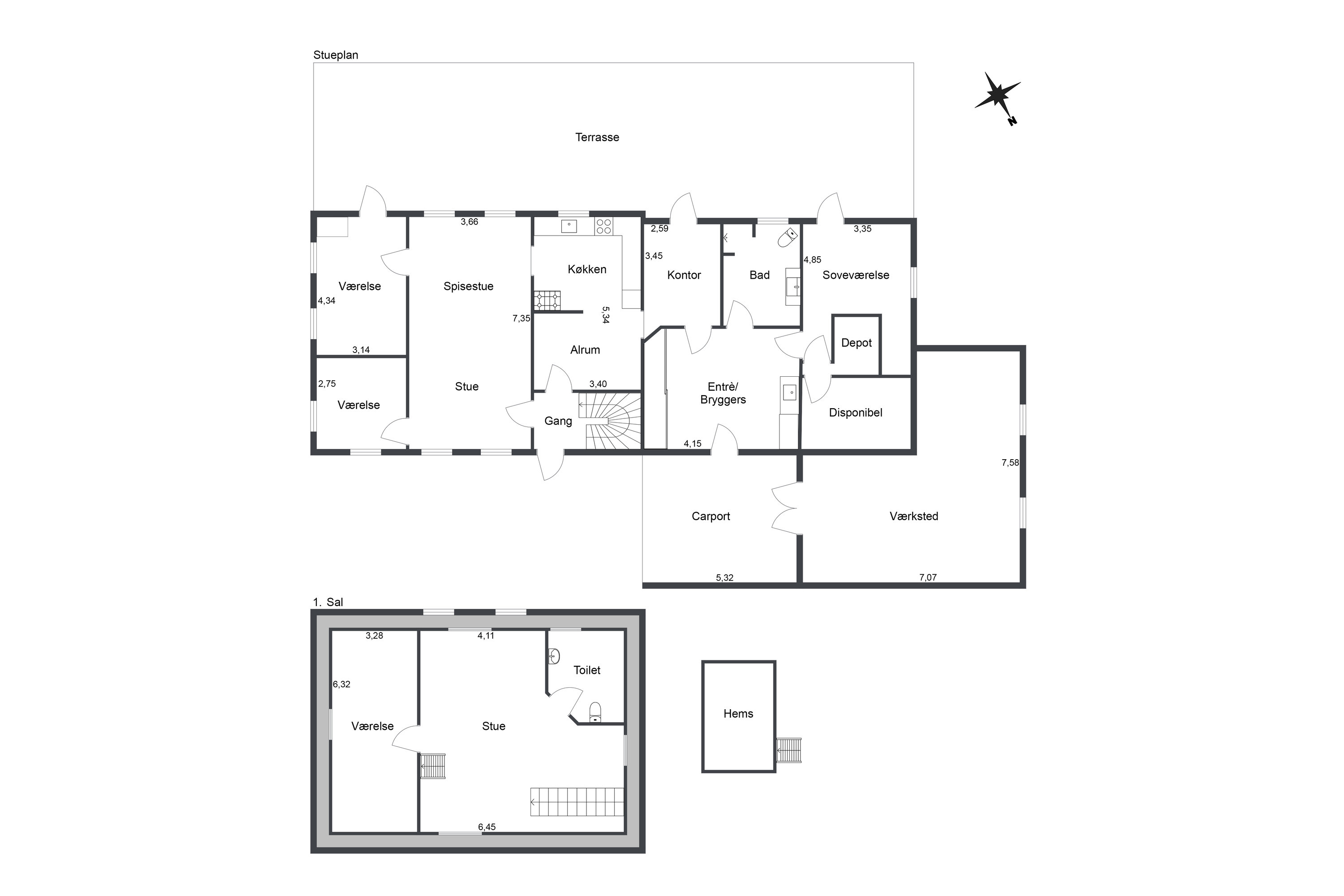 Plantegninger billede af Sæsingvej 25, 9830 Tårs
