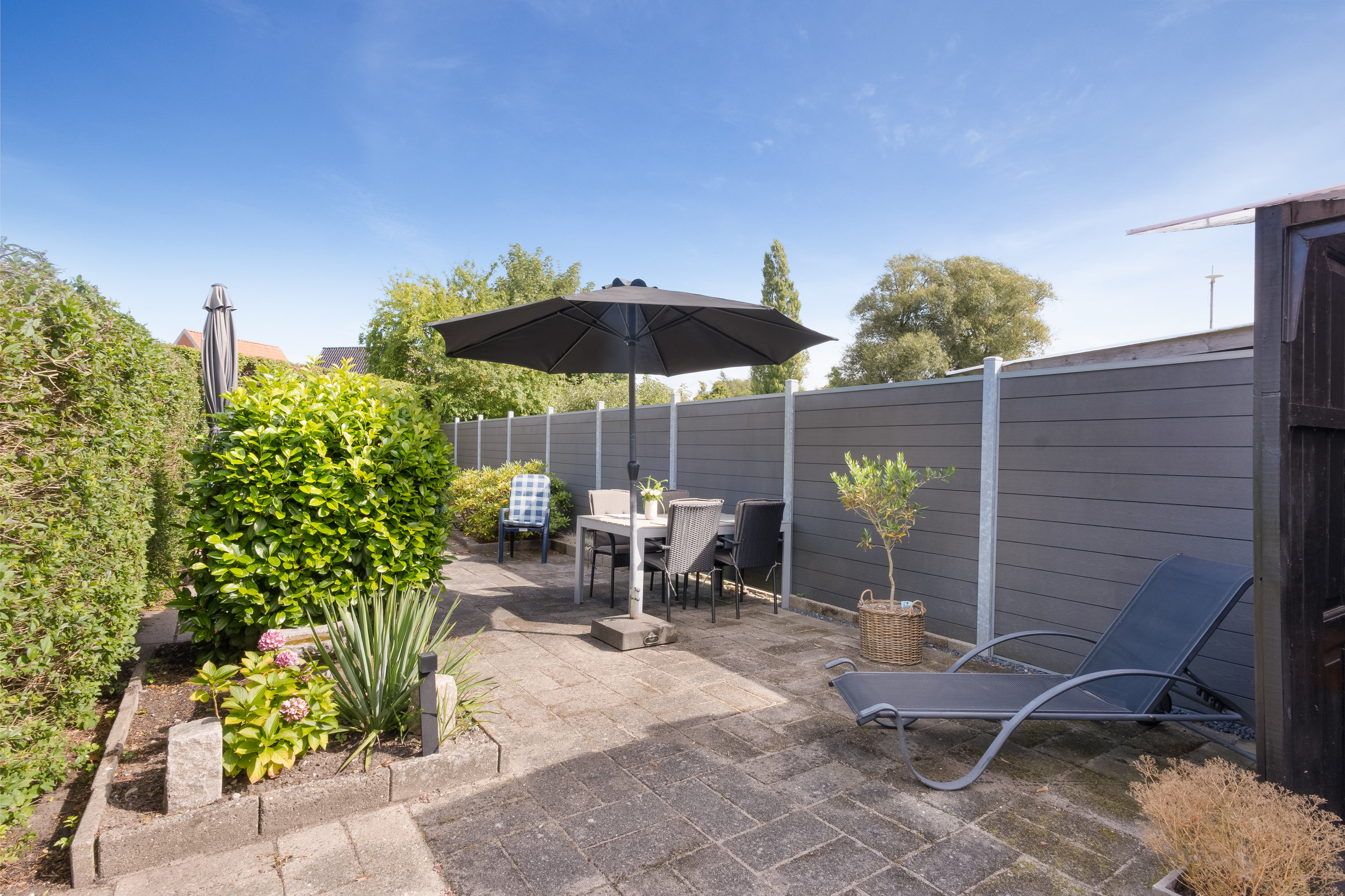 Fremhævet terrasse billede i fuldskærmstilstand. Billede af Odensevej 45, 5500 Middelfart