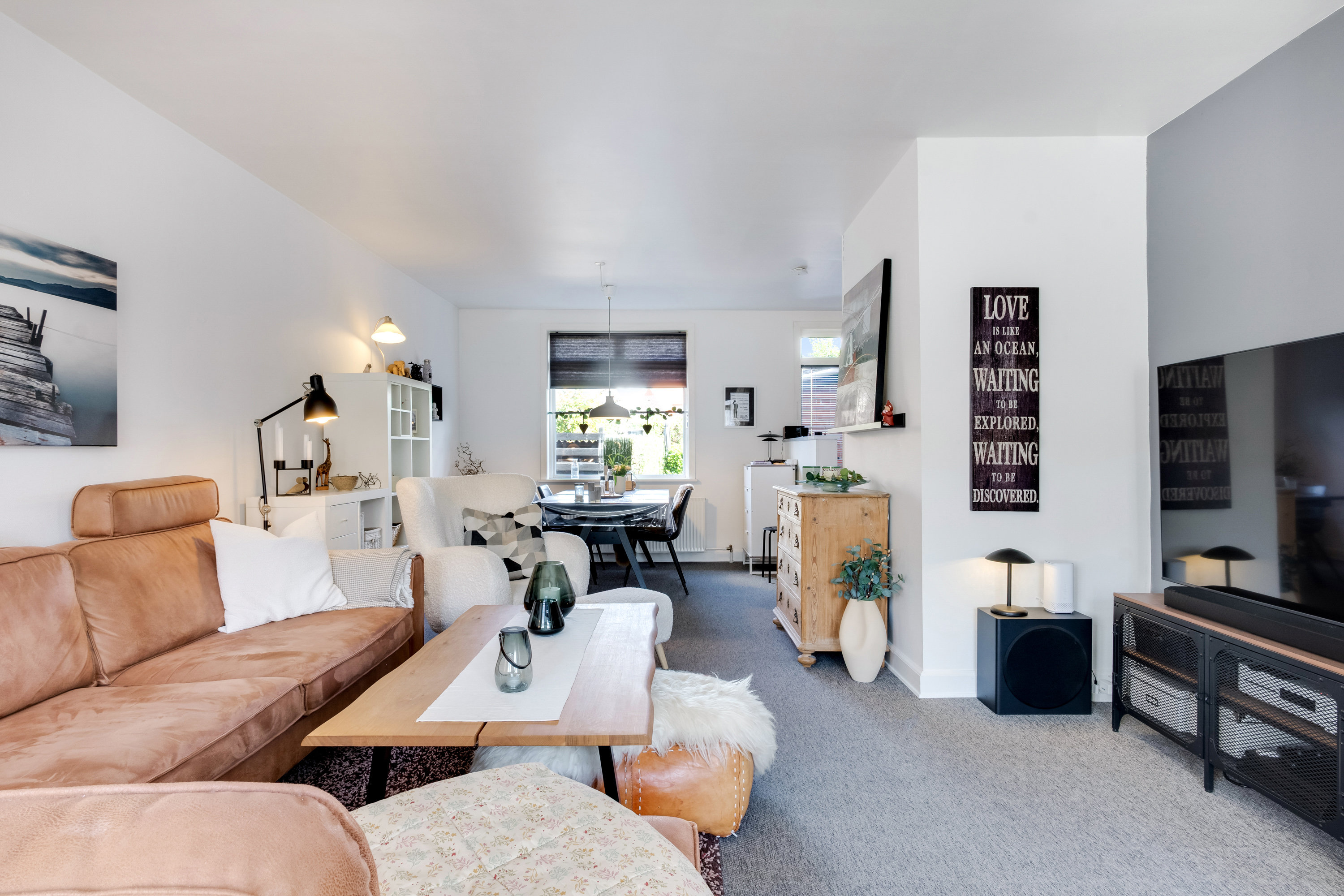 Fremhævet stue billede i fuldskærmstilstand. Billede af Odensevej 45, 5500 Middelfart