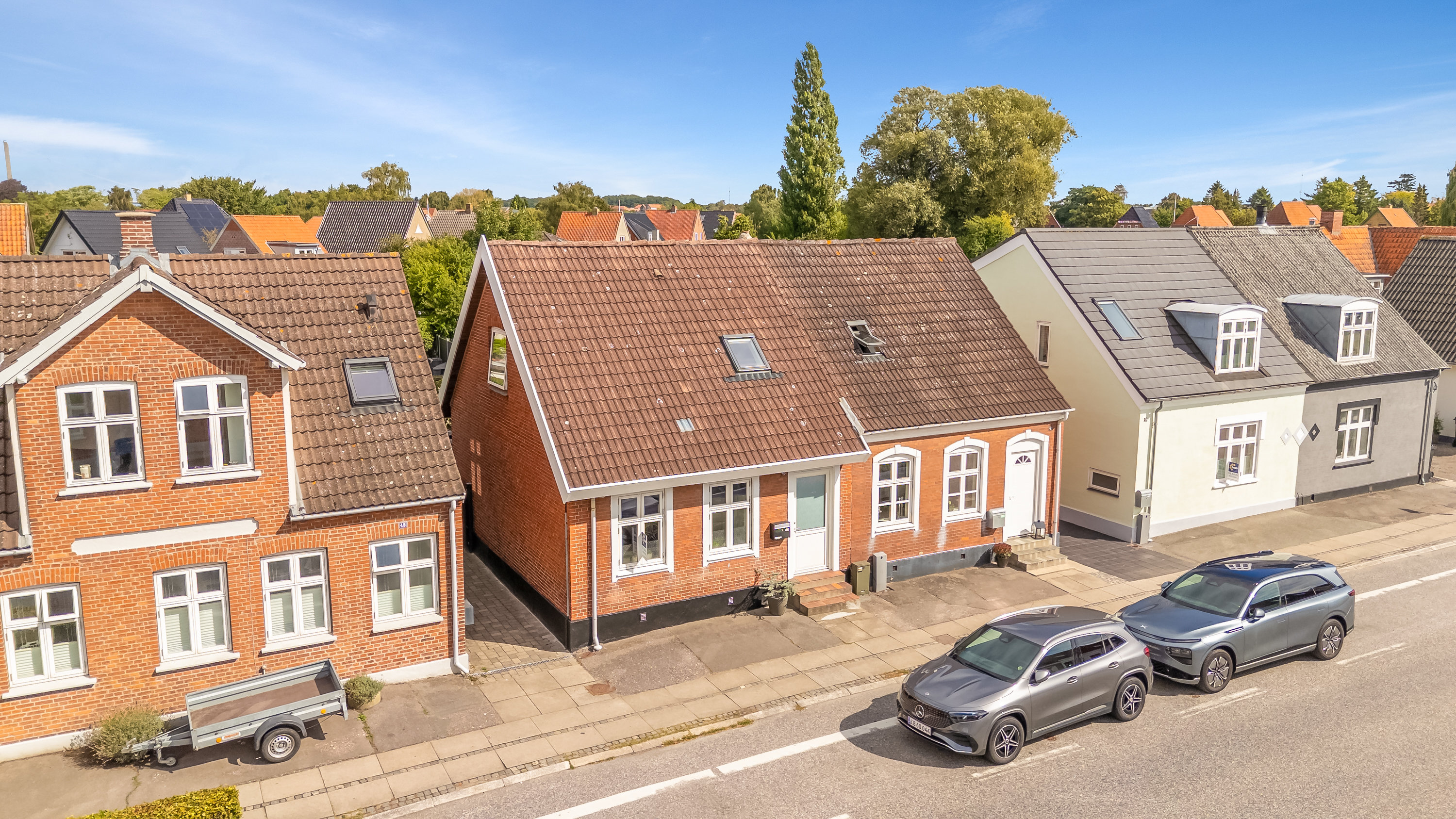 Rækkehus: Facade på Odensevej 45, 5500 Middelfart