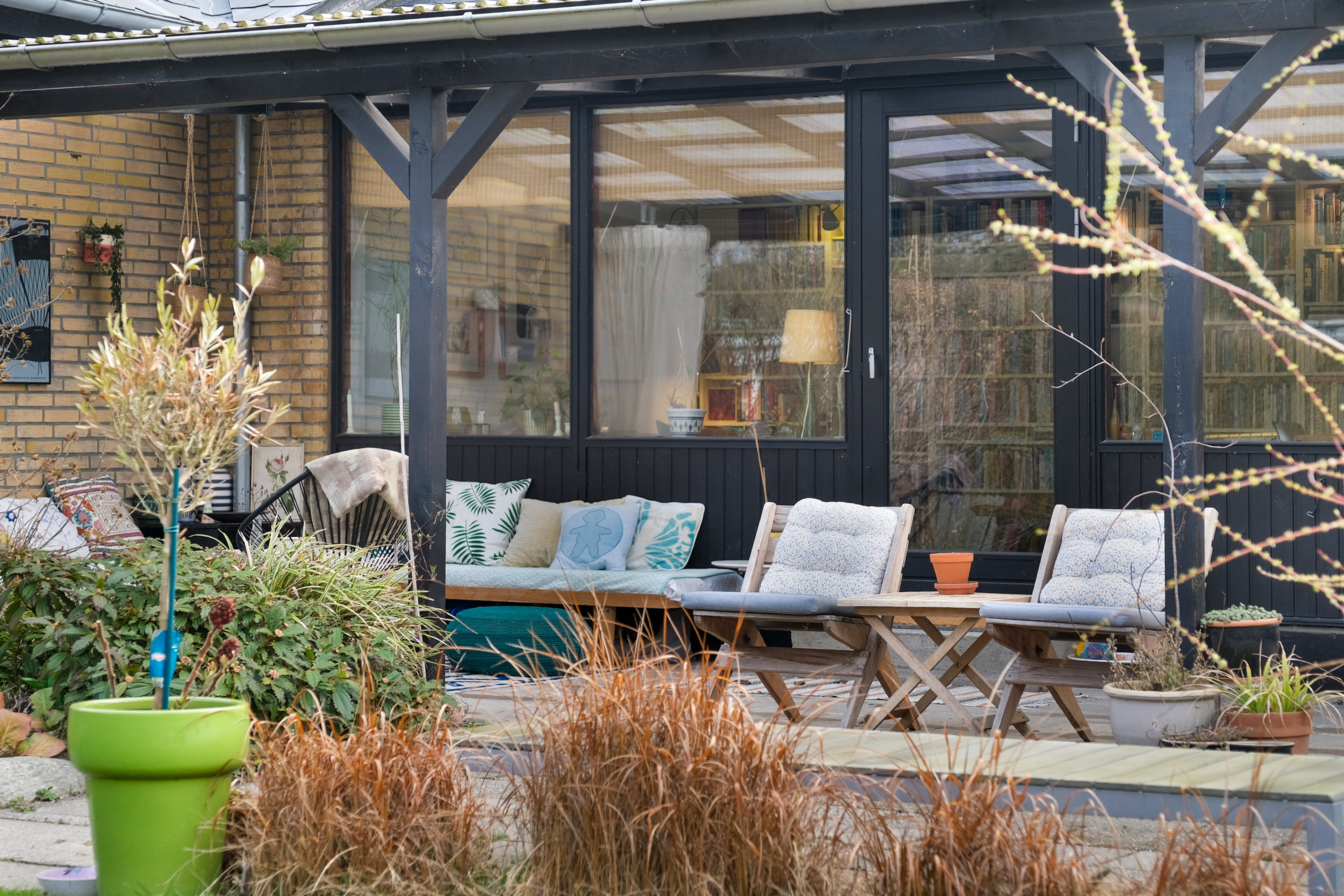 Fremhævet overdækket terrasse billede i fuldskærmstilstand. Billede af Arreskovvænget 18, 5230 Odense M