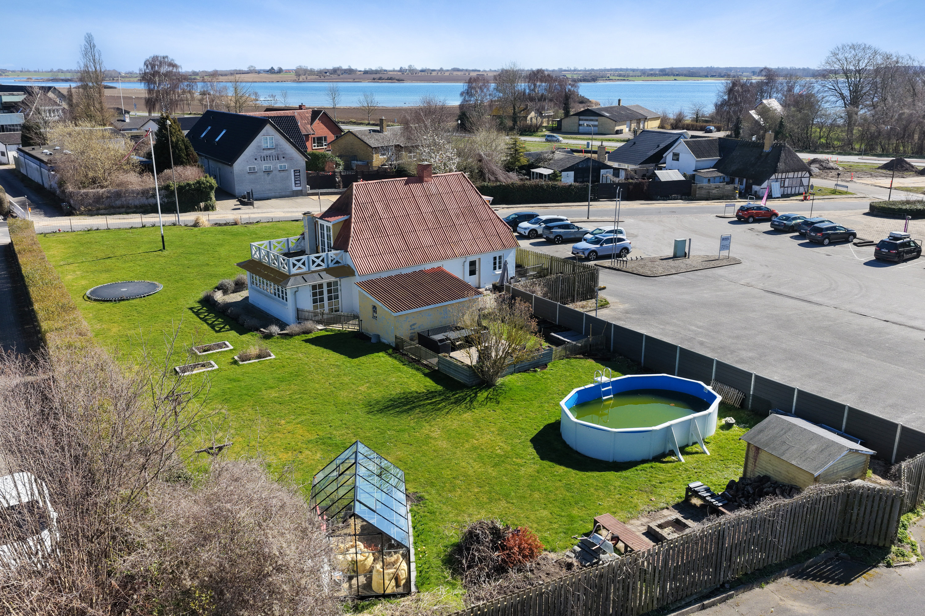 Fremhævet luftfoto billede i fuldskærmstilstand. Billede af Nørregade 16, 5330 Munkebo