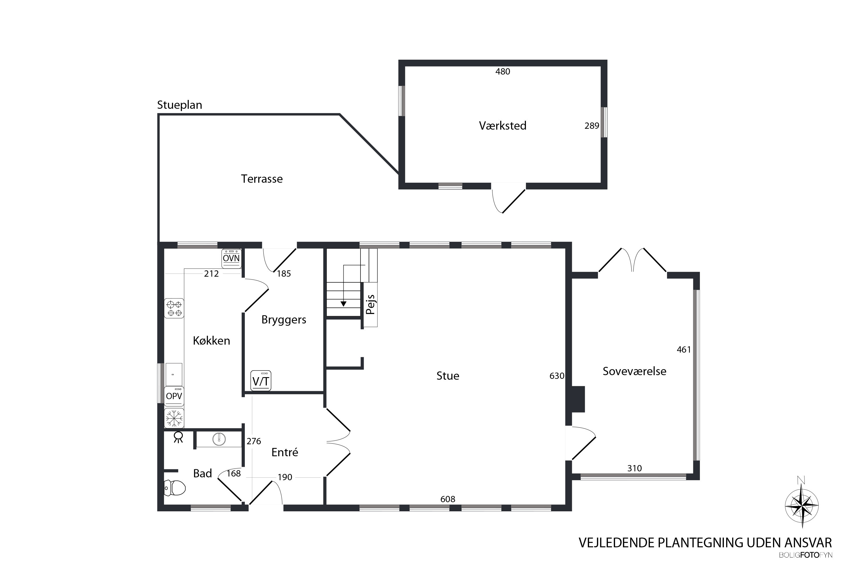 Plantegninger billede af Nørregade 16, 5330 Munkebo