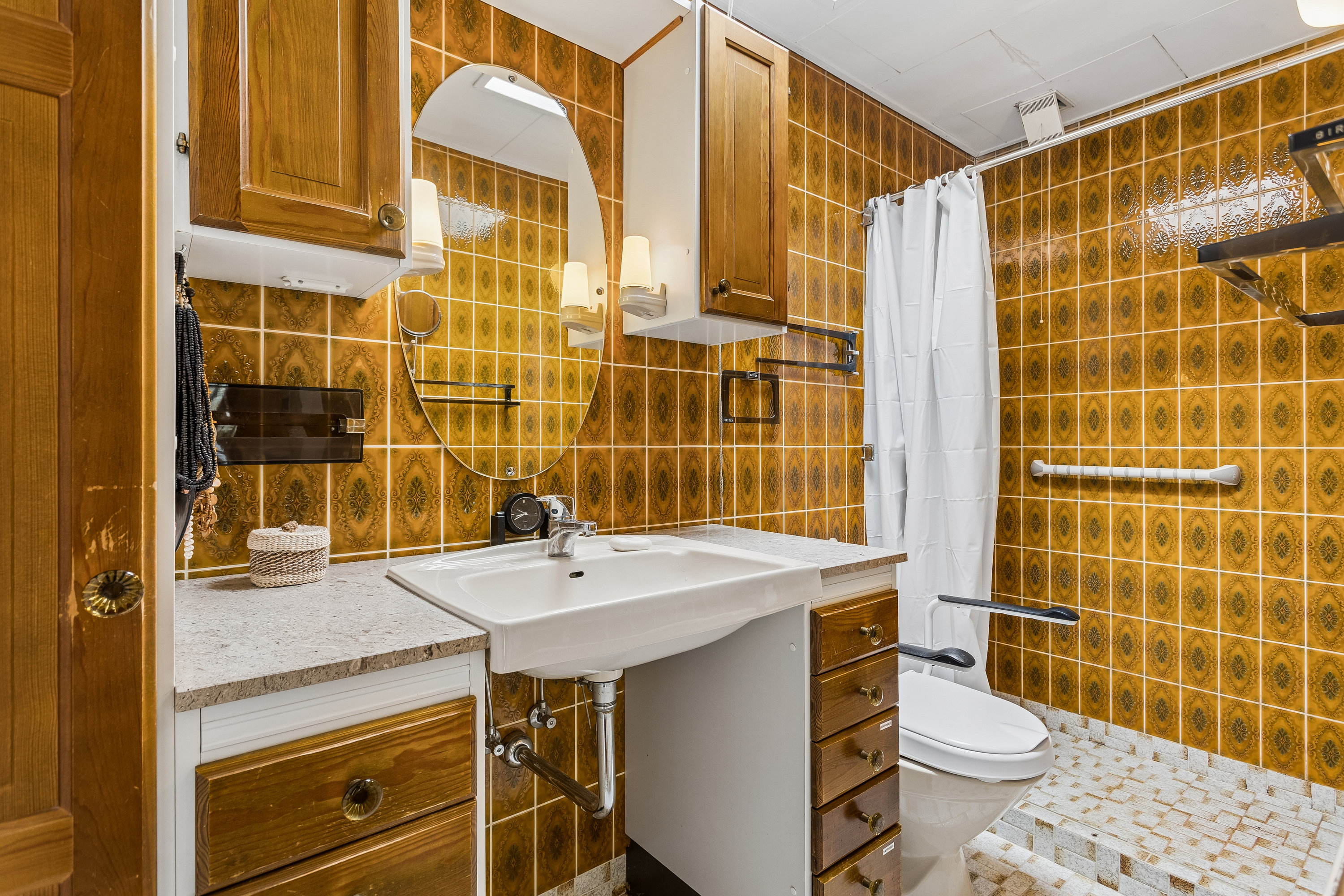 Fremhævet badeværelse billede i fuldskærmstilstand. Billede af Fiilsvej 33, 7500 Holstebro