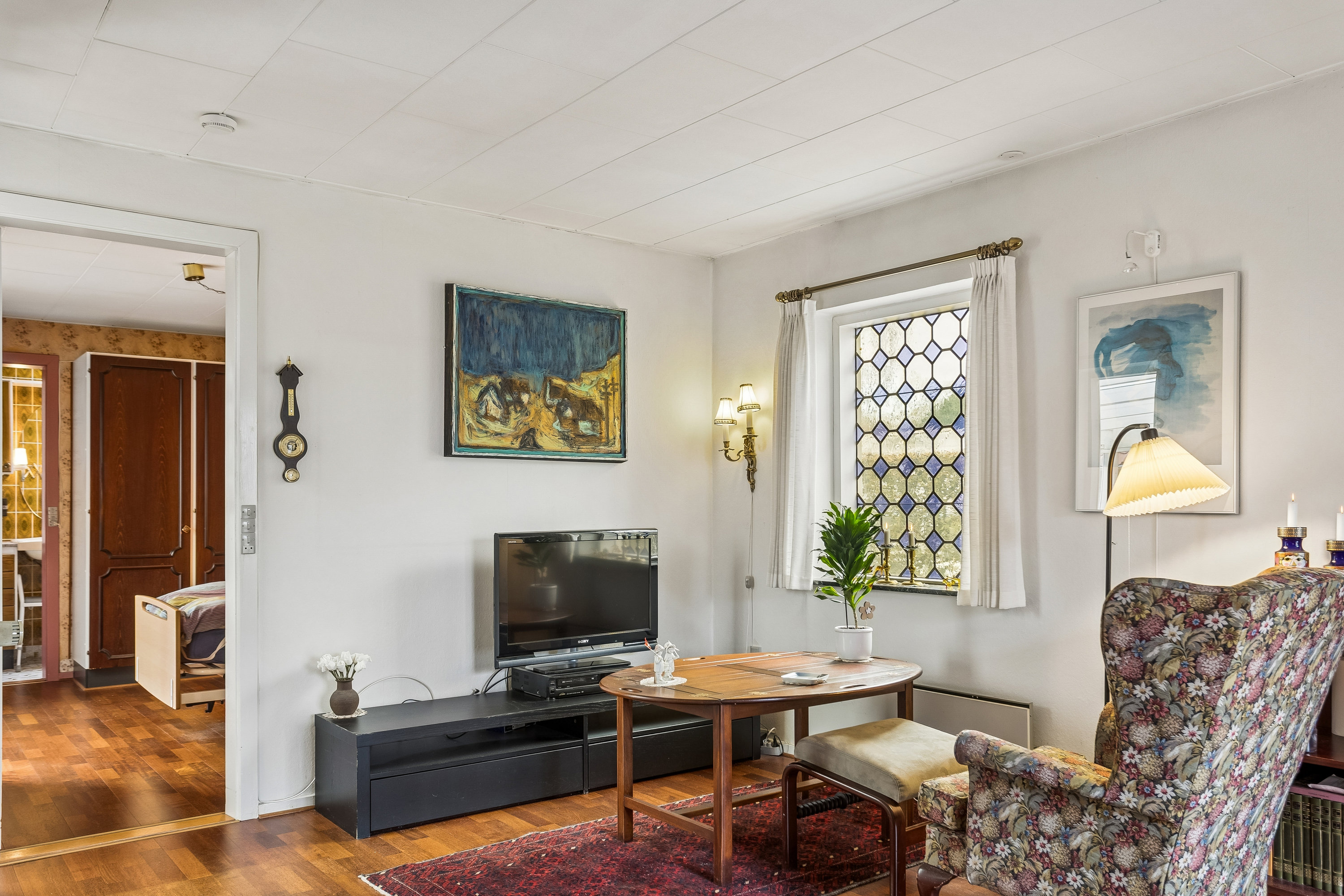 Fremhævet stue billede i fuldskærmstilstand. Billede af Fiilsvej 33, 7500 Holstebro