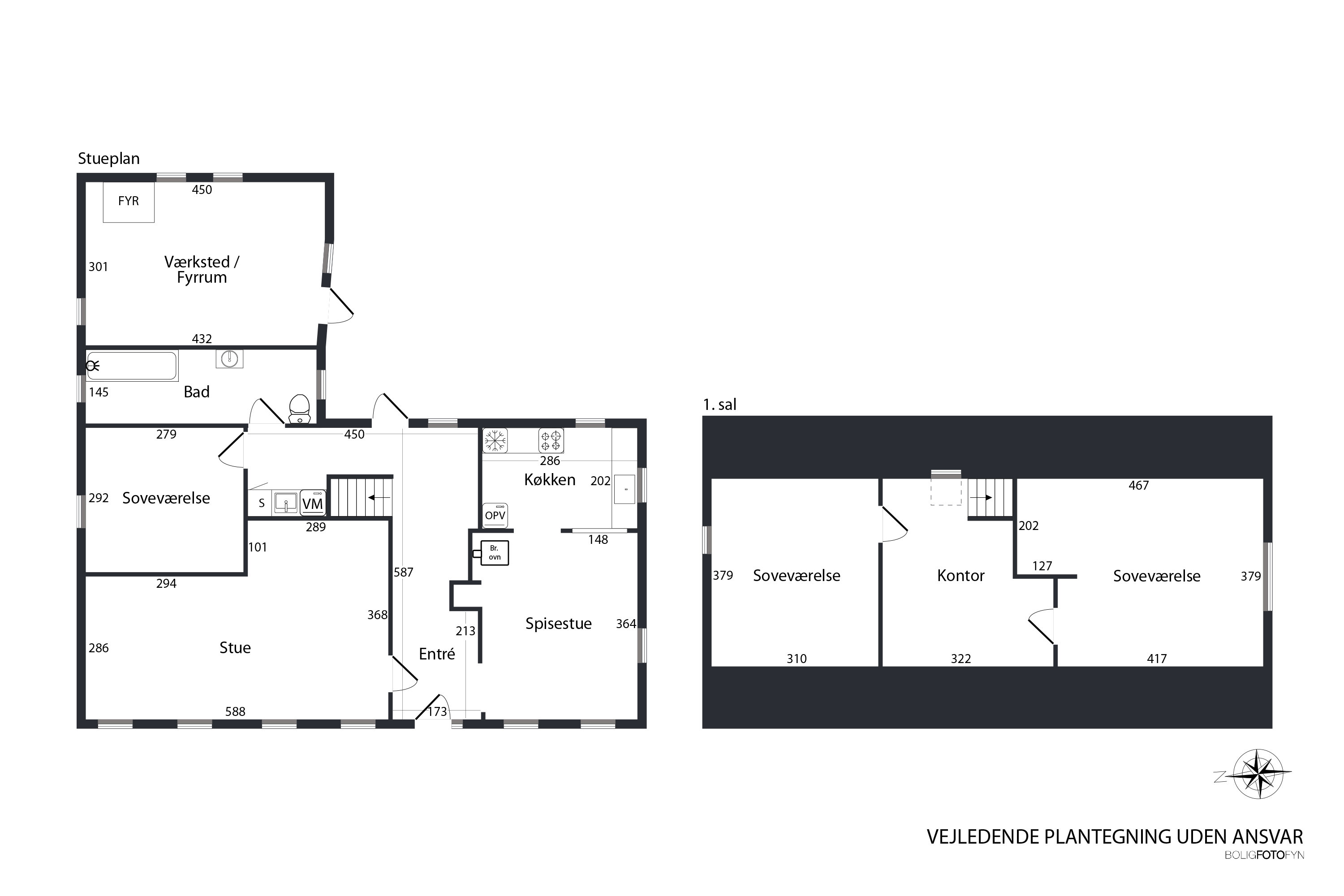 Plantegninger billede af Vøjstrupvej 37, Nr Broby, 5672 Broby
