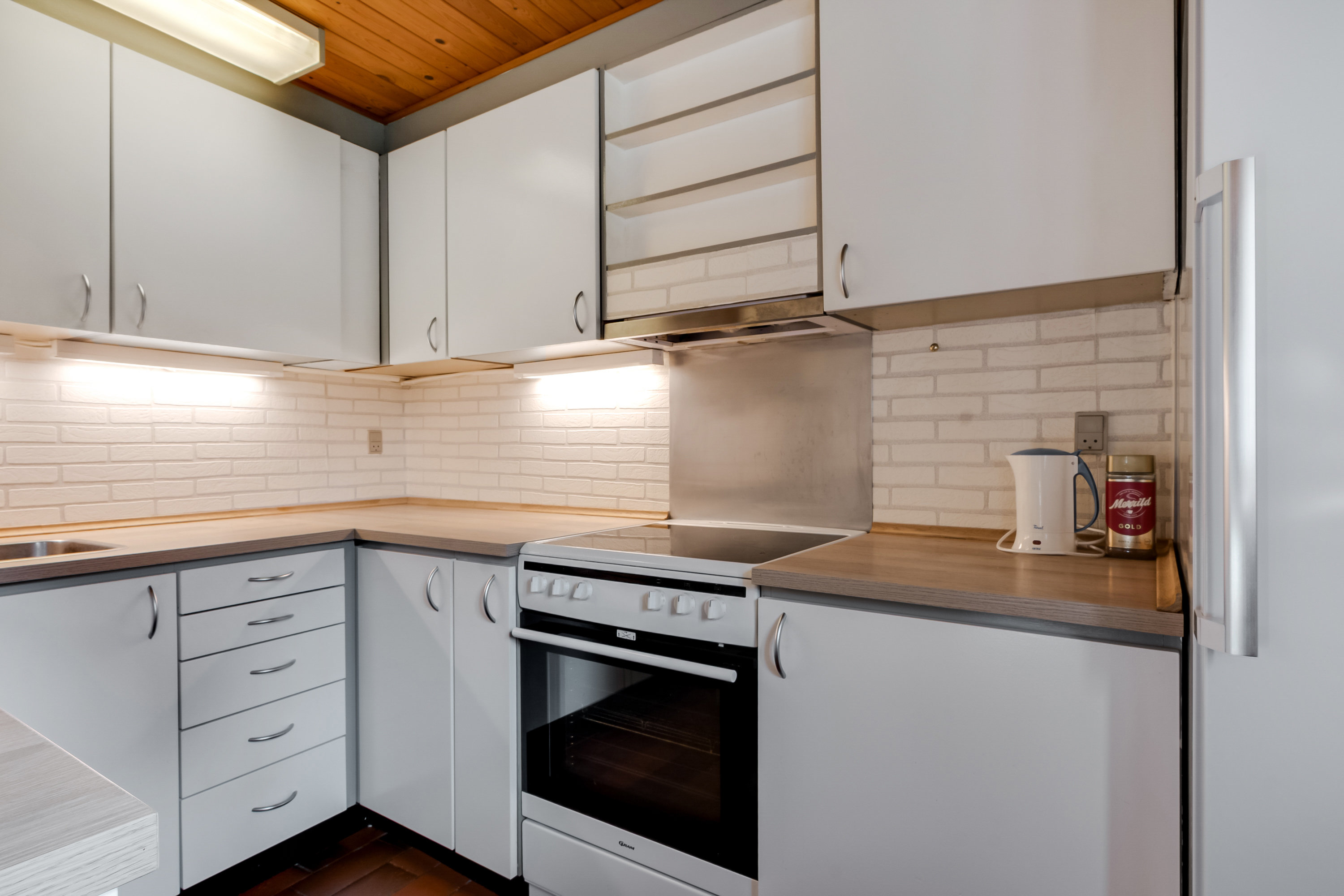 Fremhævet køkken billede i fuldskærmstilstand. Billede af Ølstedvej 22, Sdr Broby, 5672 Broby