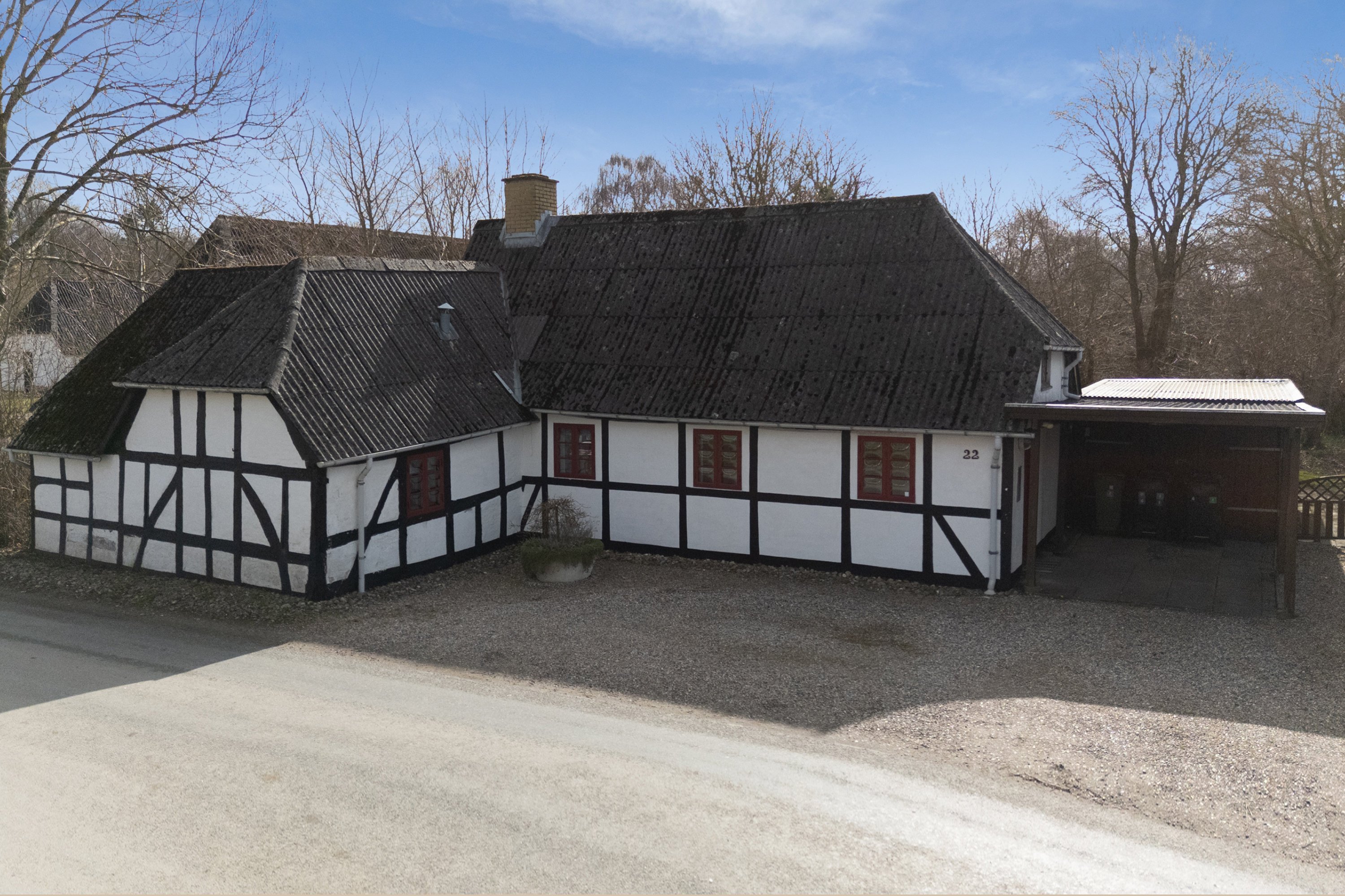 Villa: Facade på Ølstedvej 22, Sdr Broby, 5672 Broby