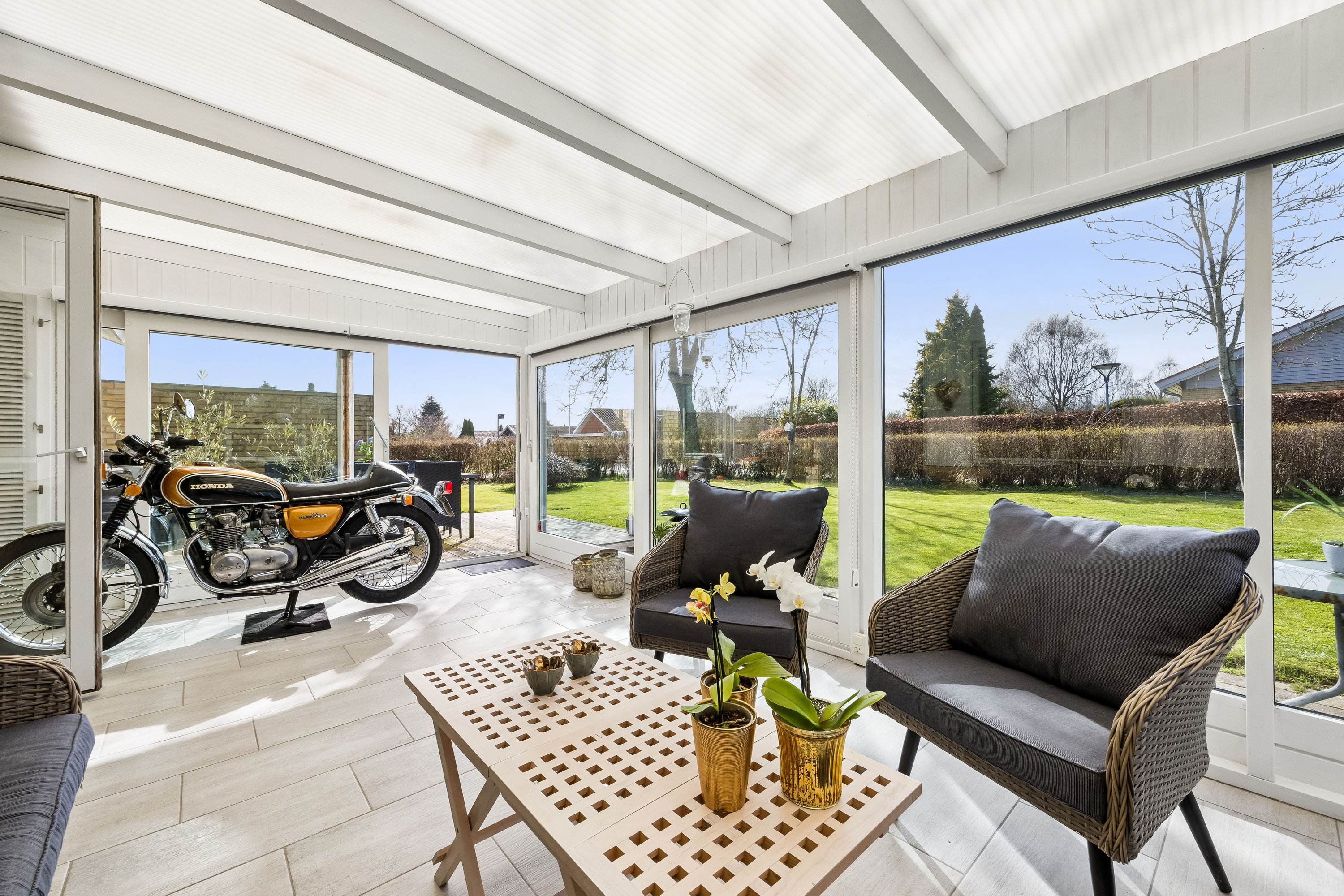 Fremhævet udestue billede i fuldskærmstilstand. Billede af Bygvænget 15, 4270 Høng