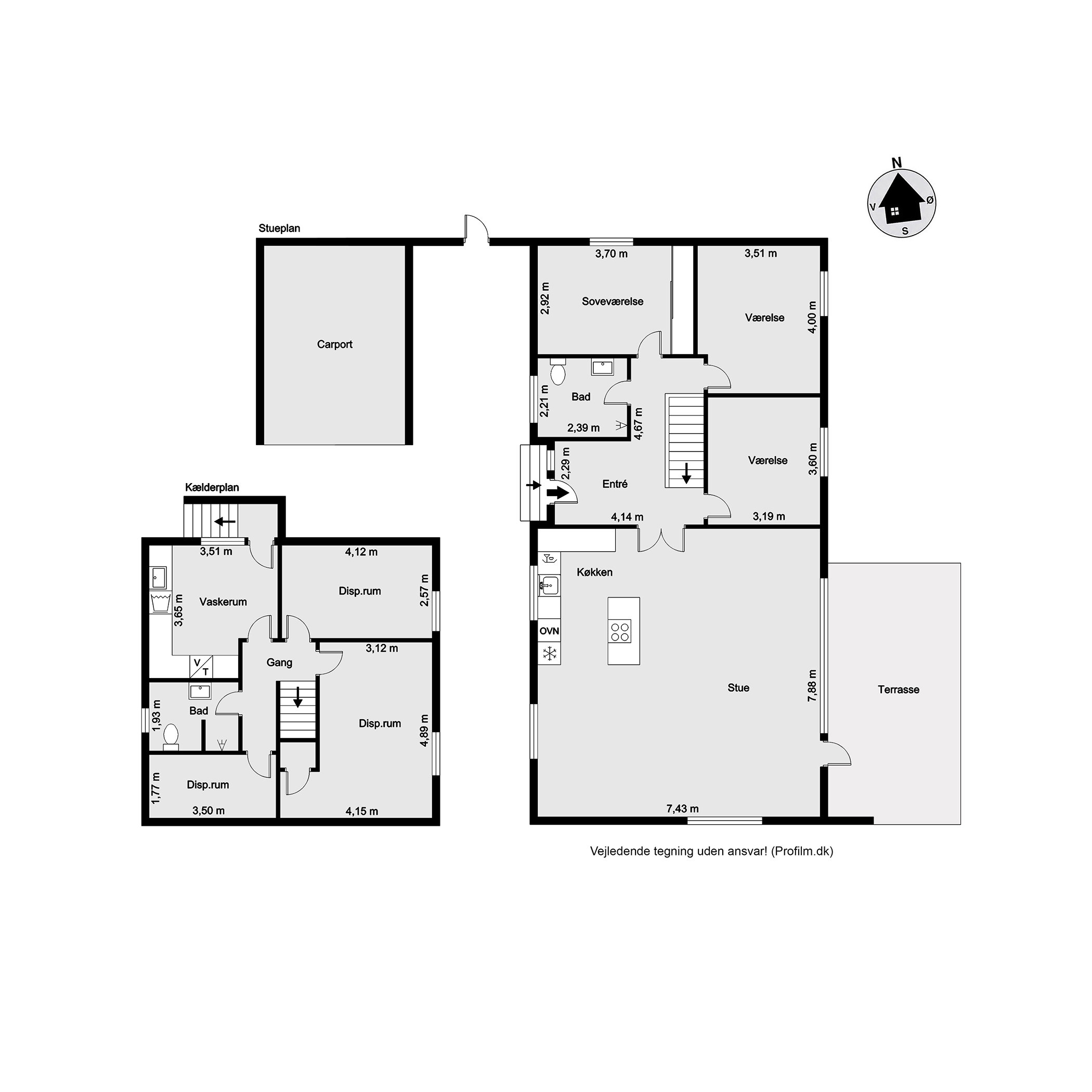 Plantegninger billede af Blåkjærsvej 19, Erritsø, 7000 Fredericia