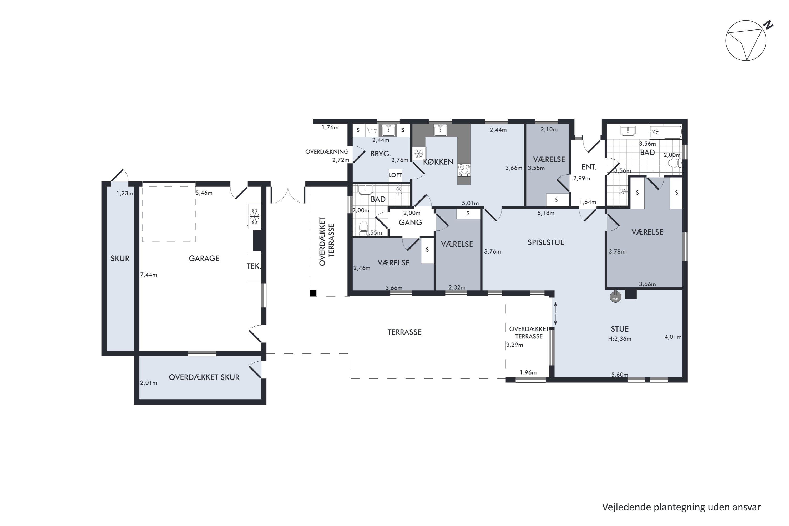 Plantegninger billede af Tjørnebakken 8, 4291 Ruds Vedby