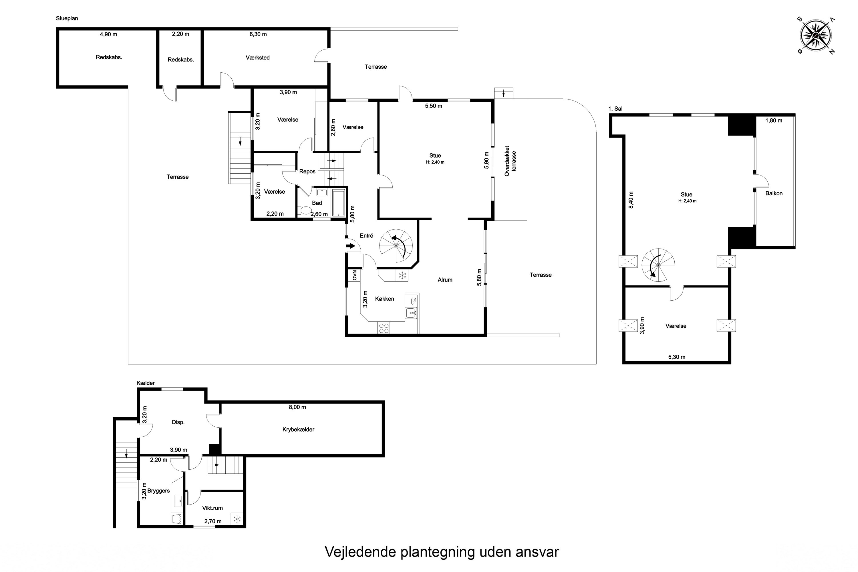 Plantegninger billede af Tordenskjoldsvej 28, Tåsinge, 5700 Svendborg