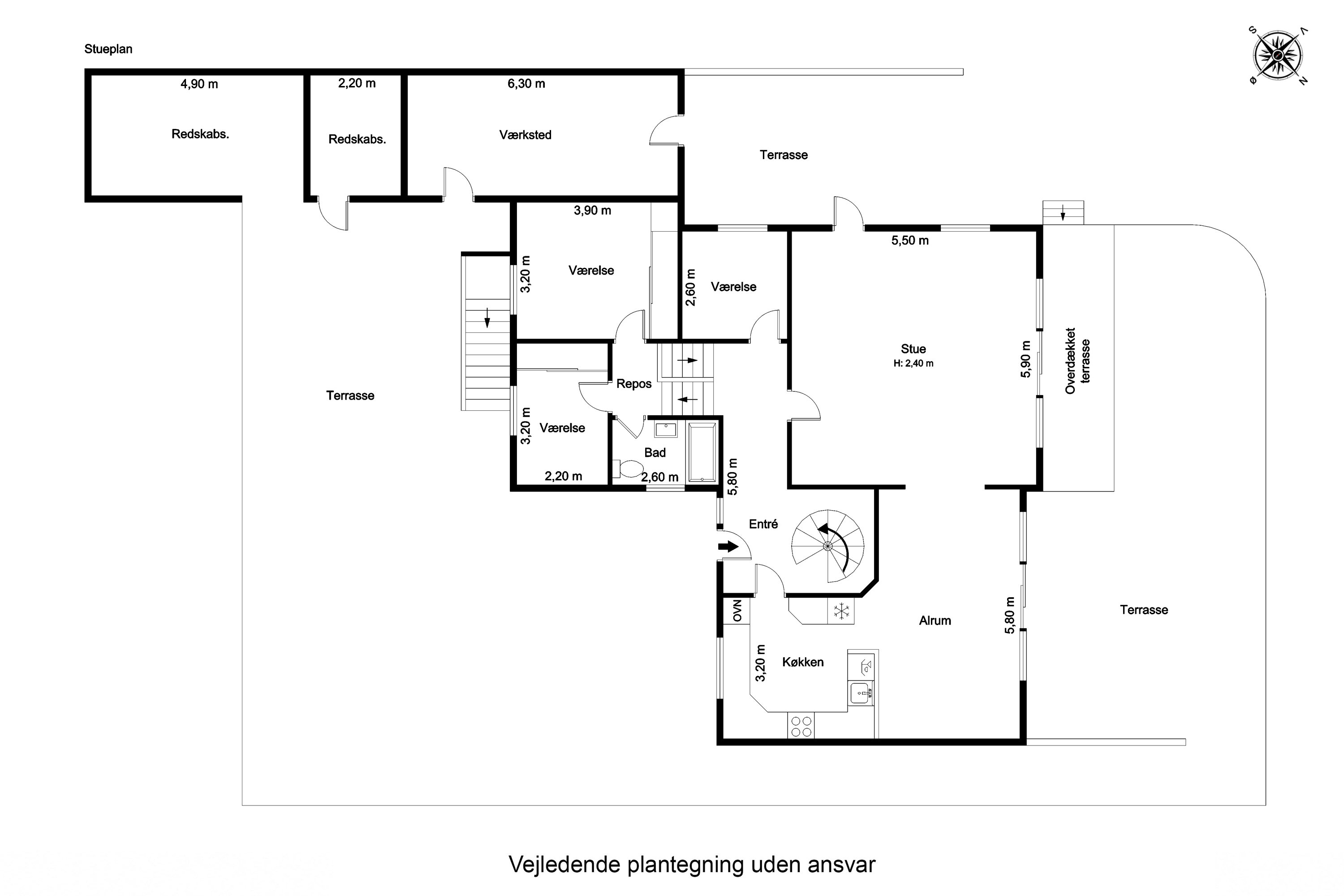 Plantegninger billede af Tordenskjoldsvej 28, Tåsinge, 5700 Svendborg