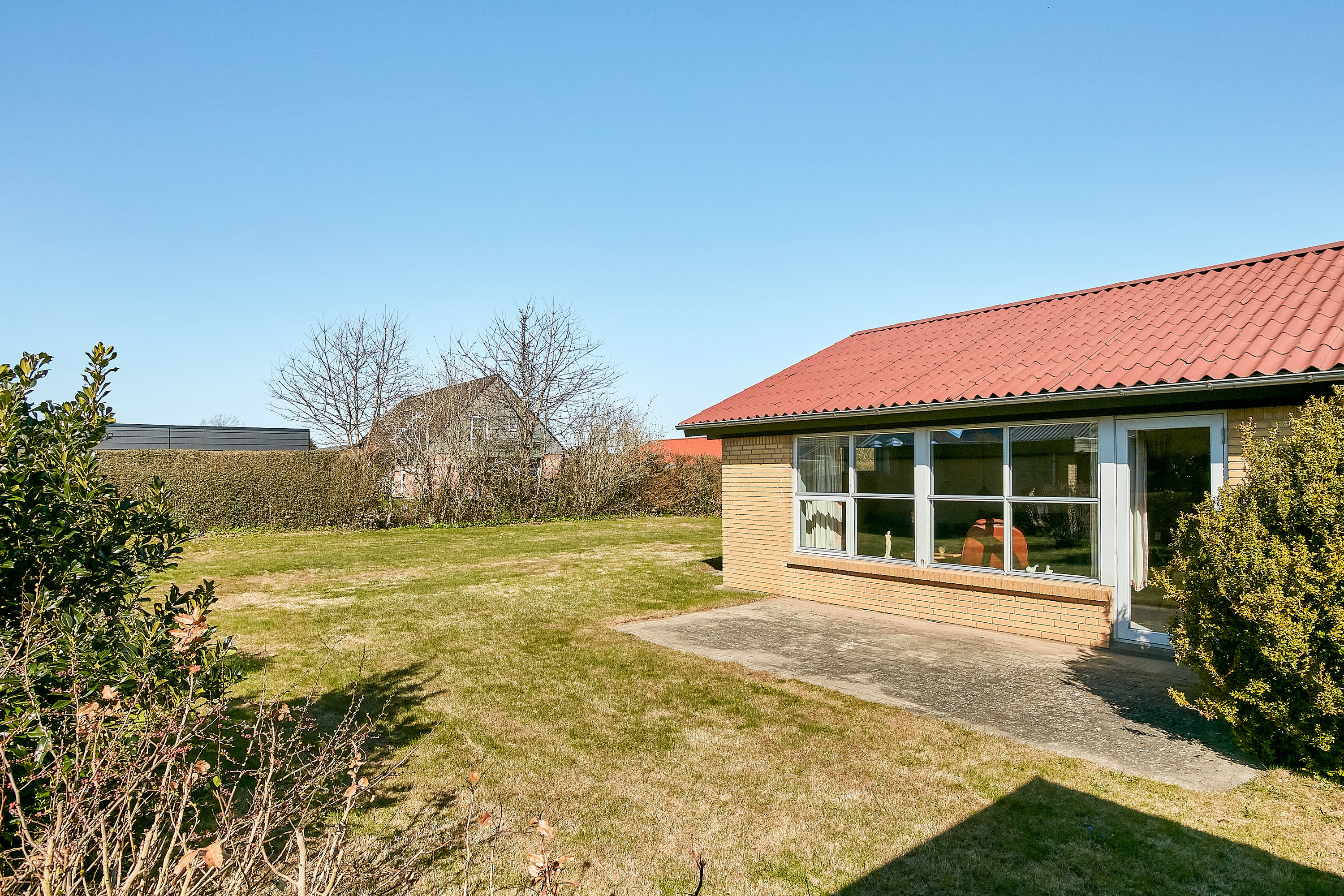 Fremhævet terrasse billede i fuldskærmstilstand. Billede af Toftevænget 16, Tyrsted, 8700 Horsens