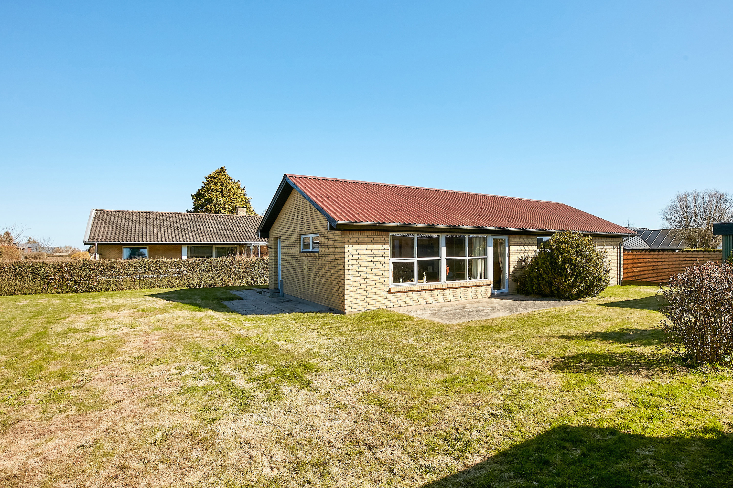 Miniaturebillede 1: set fra haven. Billede af Toftevænget 16, Tyrsted, 8700 Horsens