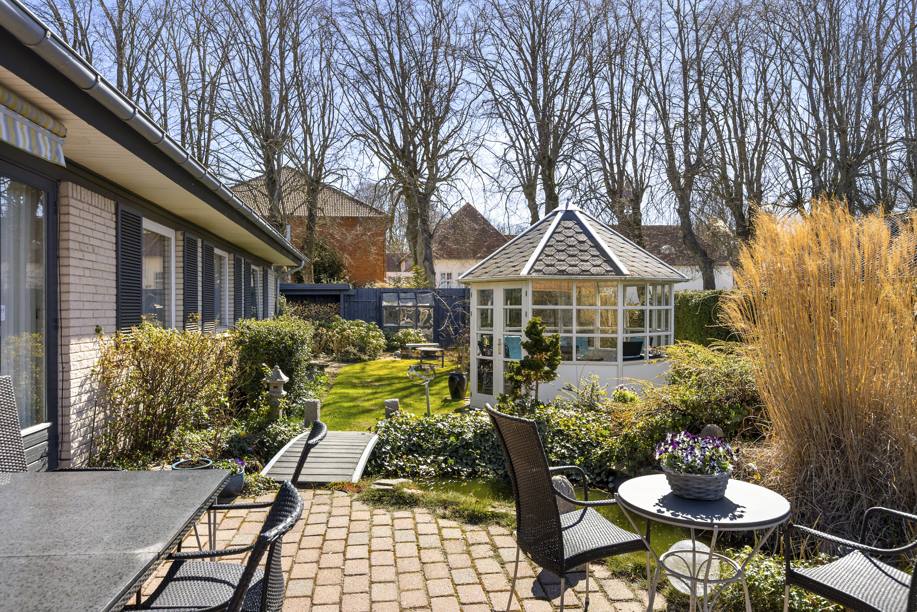 Fremhævet terrasse billede i fuldskærmstilstand. Billede af Liselundvej 2, 4200 Slagelse