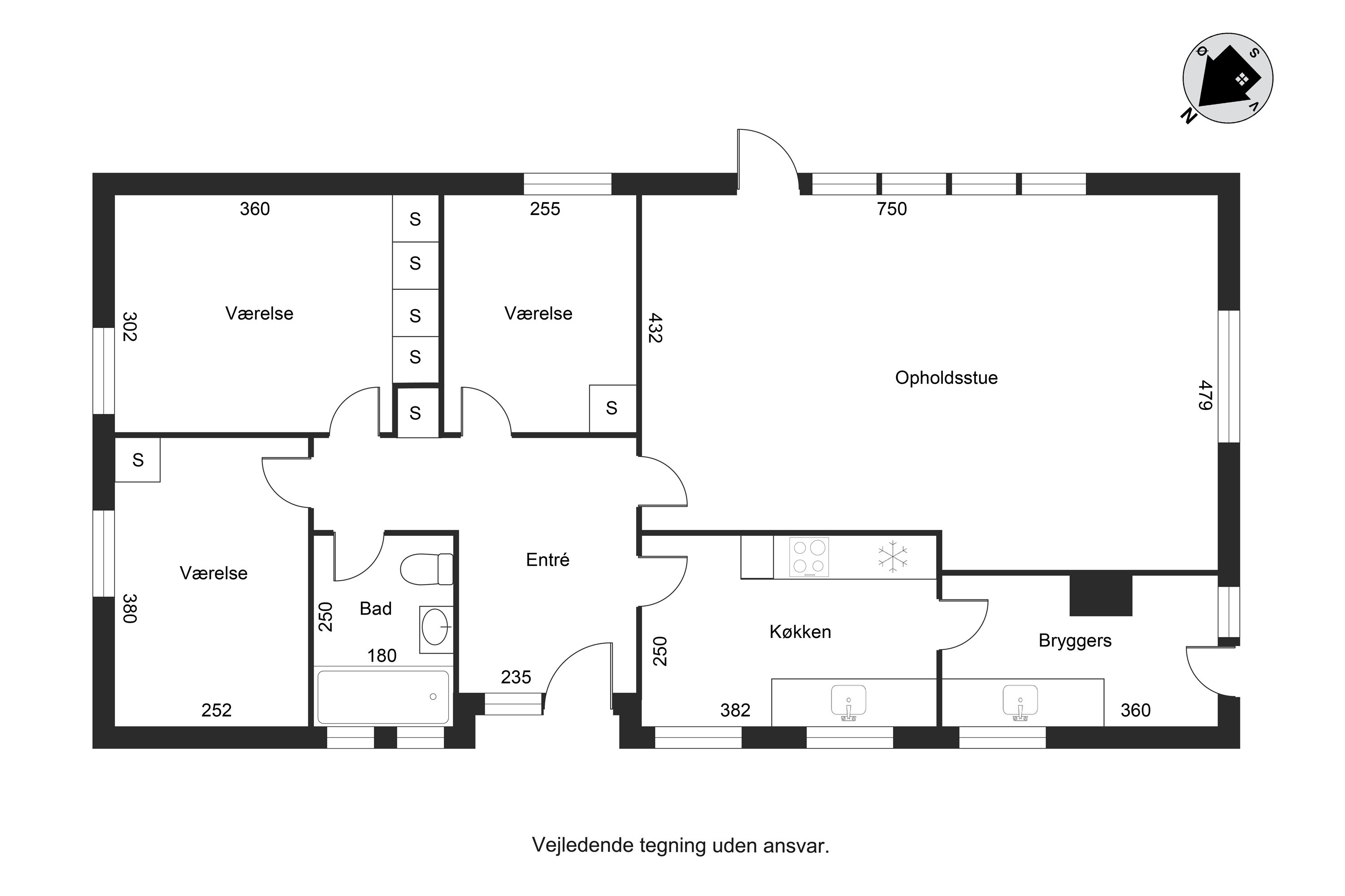 Plantegninger billede af Toftevænget 16, Tyrsted, 8700 Horsens