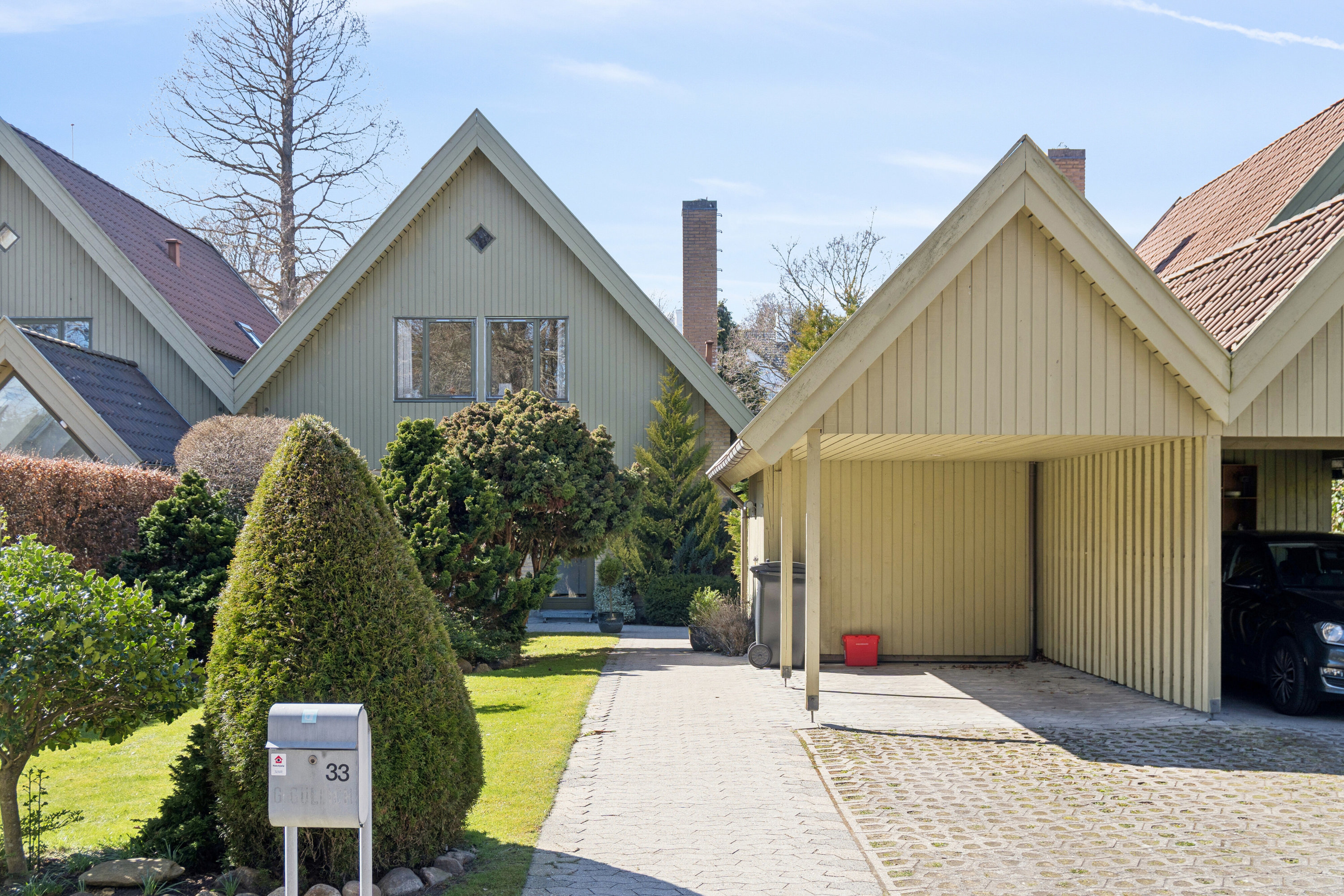 Rækkehus: Set fra haven på Sømandshvile Park 33, 2960 Rungsted Kyst
