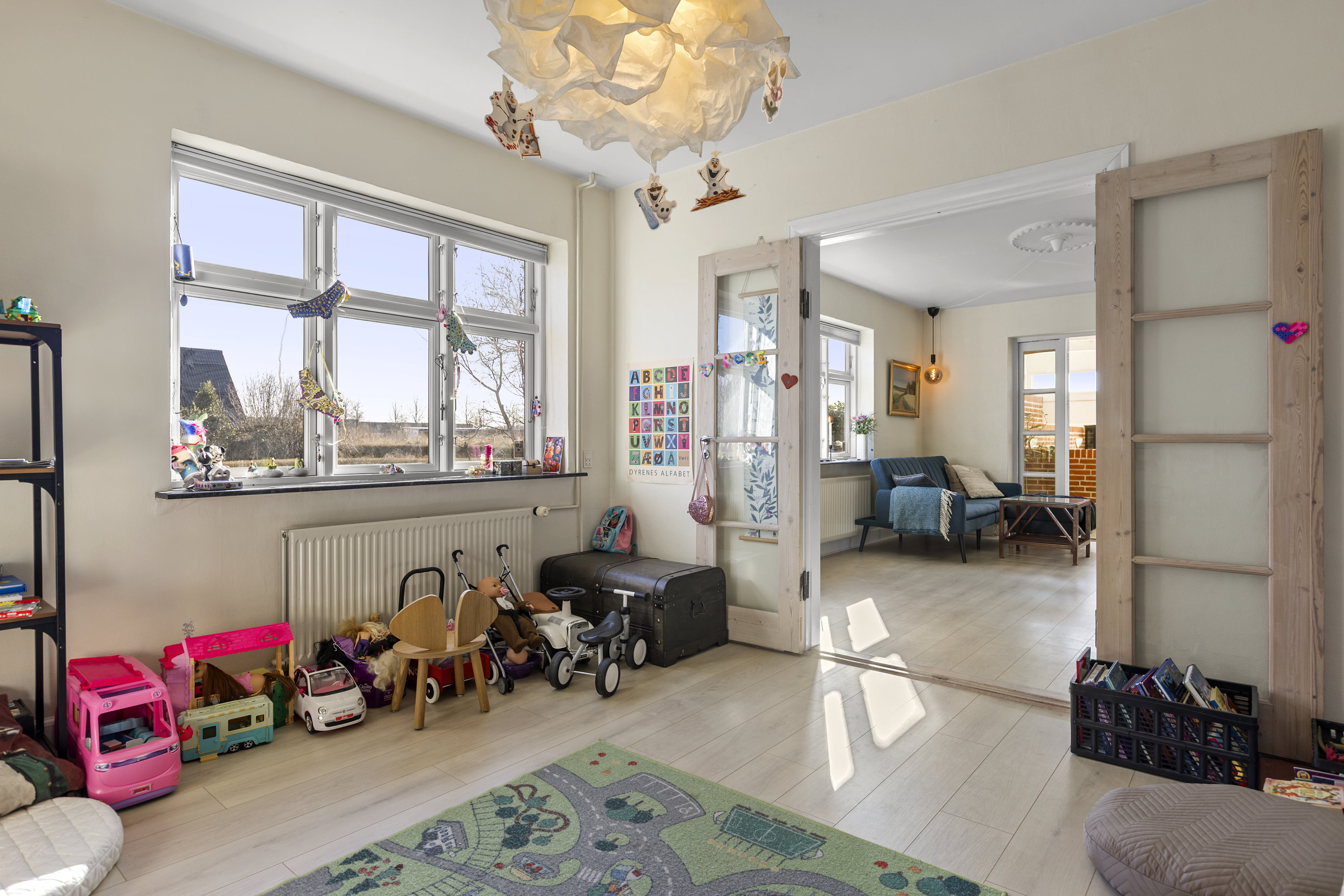 Fremhævet stue billede i fuldskærmstilstand. Billede af Benløse Skel 4L, Benløse, 4100 Ringsted