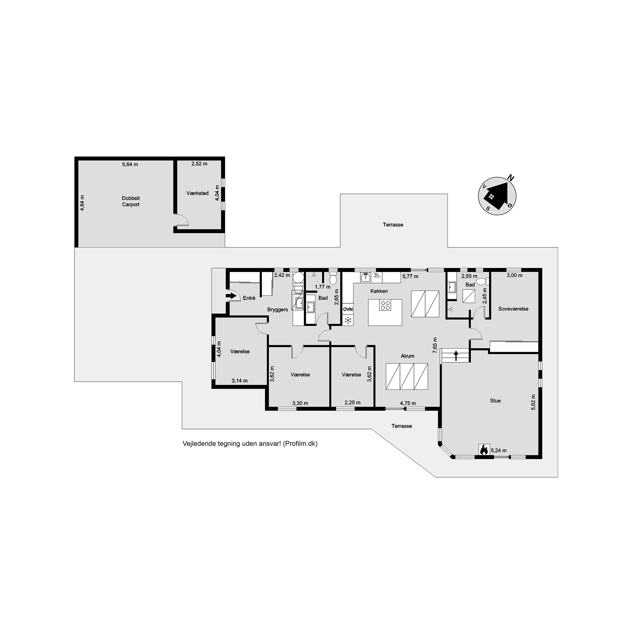 Plantegninger billede af Skibet Bakkevej 14, 7100 Vejle