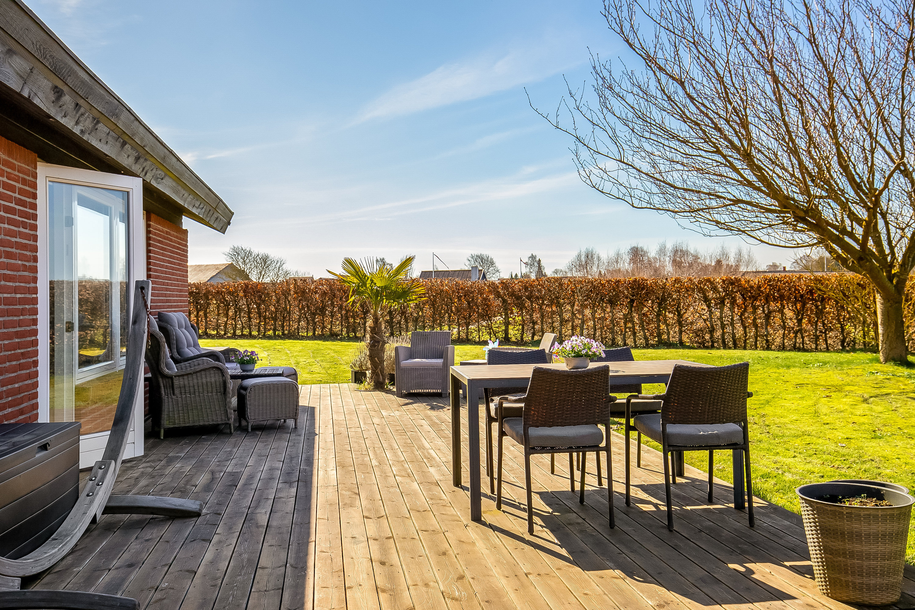 Fremhævet terrasse billede i fuldskærmstilstand. Billede af Ågade 61, Bredstrup, 7000 Fredericia