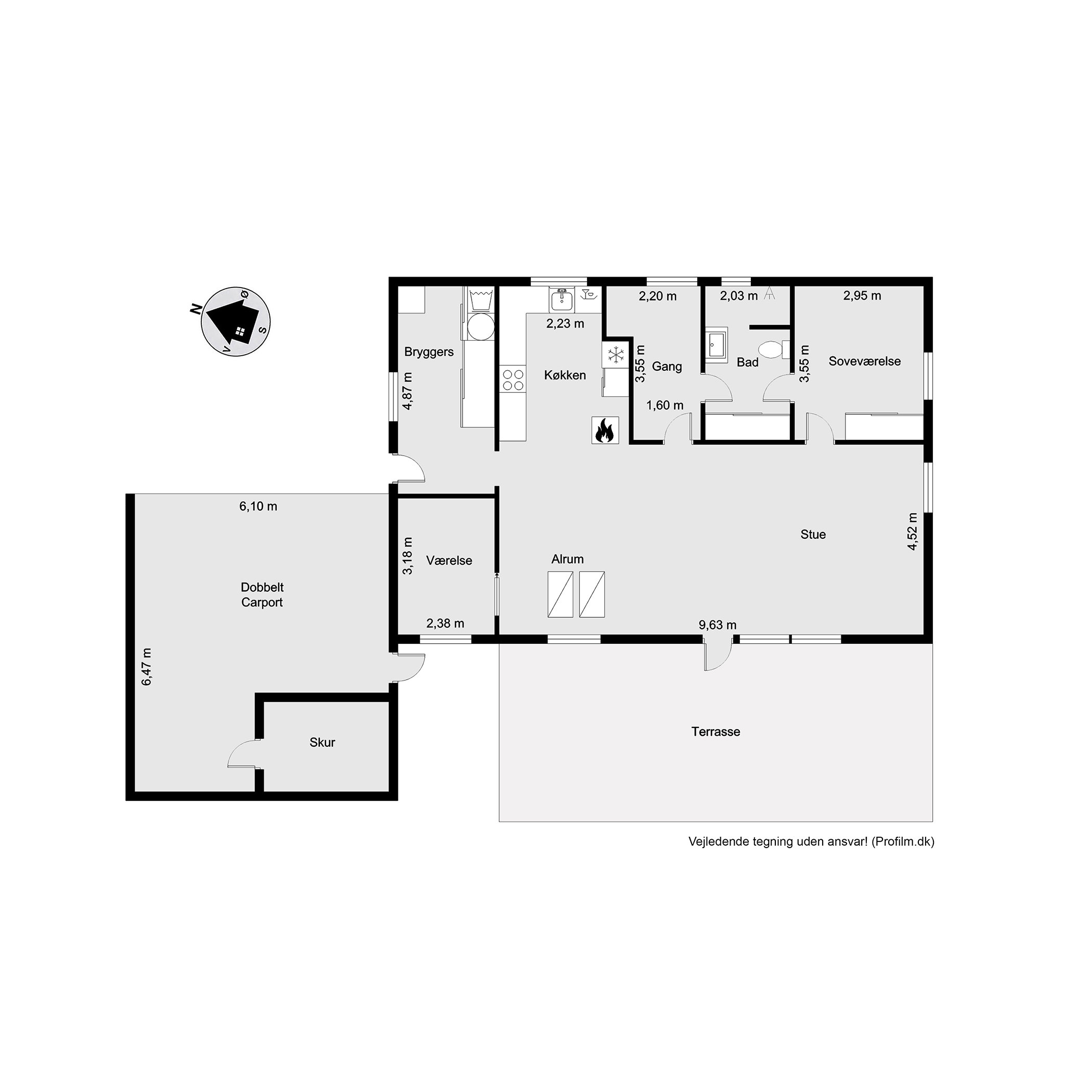 Plantegninger billede af Ågade 61, Bredstrup, 7000 Fredericia