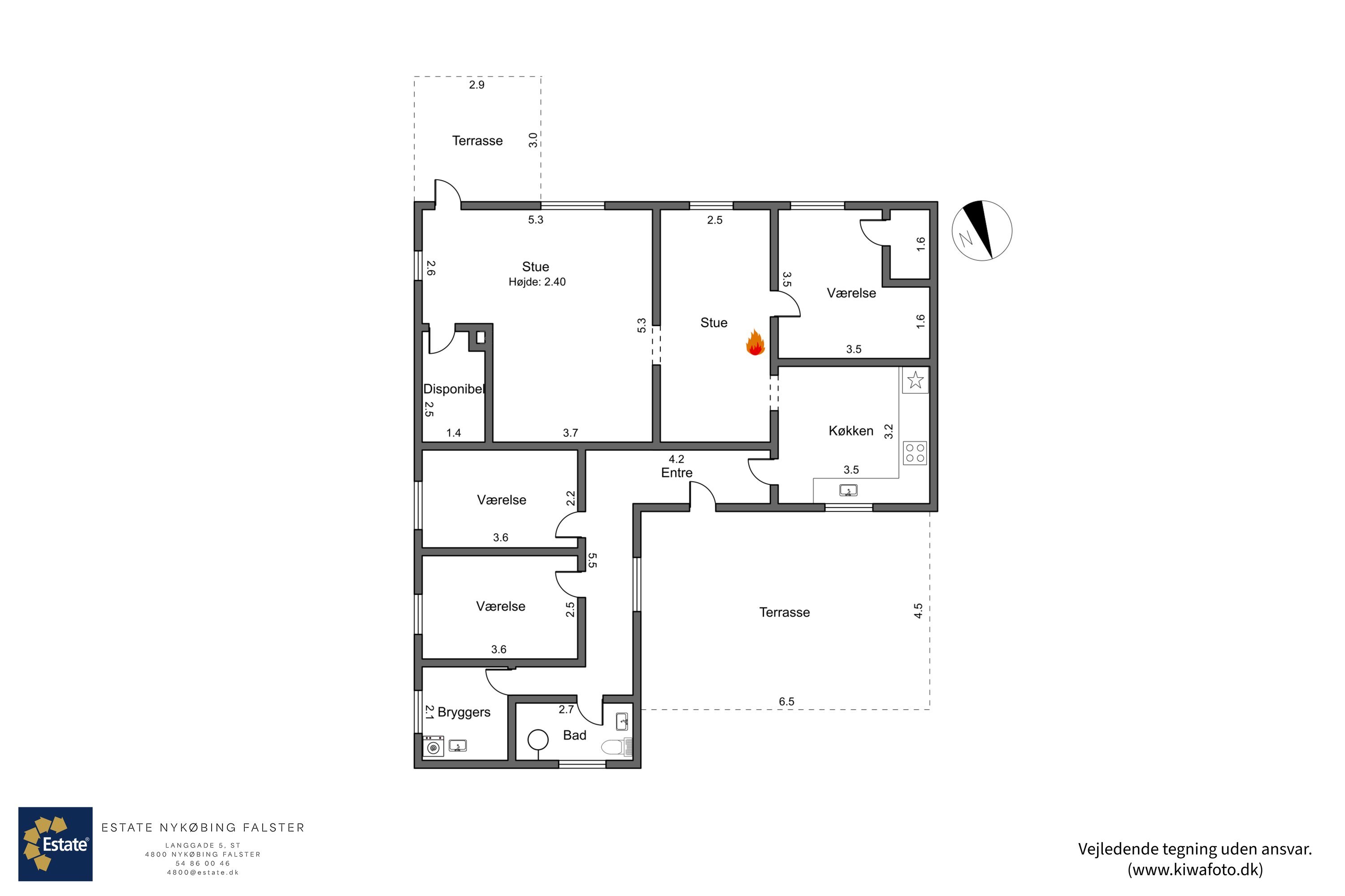 Plantegninger billede af Bymarken 14, Nagelsti, 4891 Toreby L