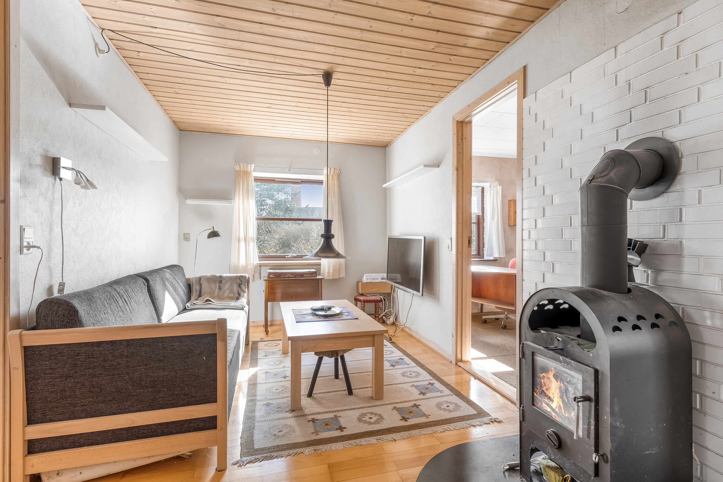 Fremhævet stue billede i fuldskærmstilstand. Billede af Bymarken 14, Nagelsti, 4891 Toreby L