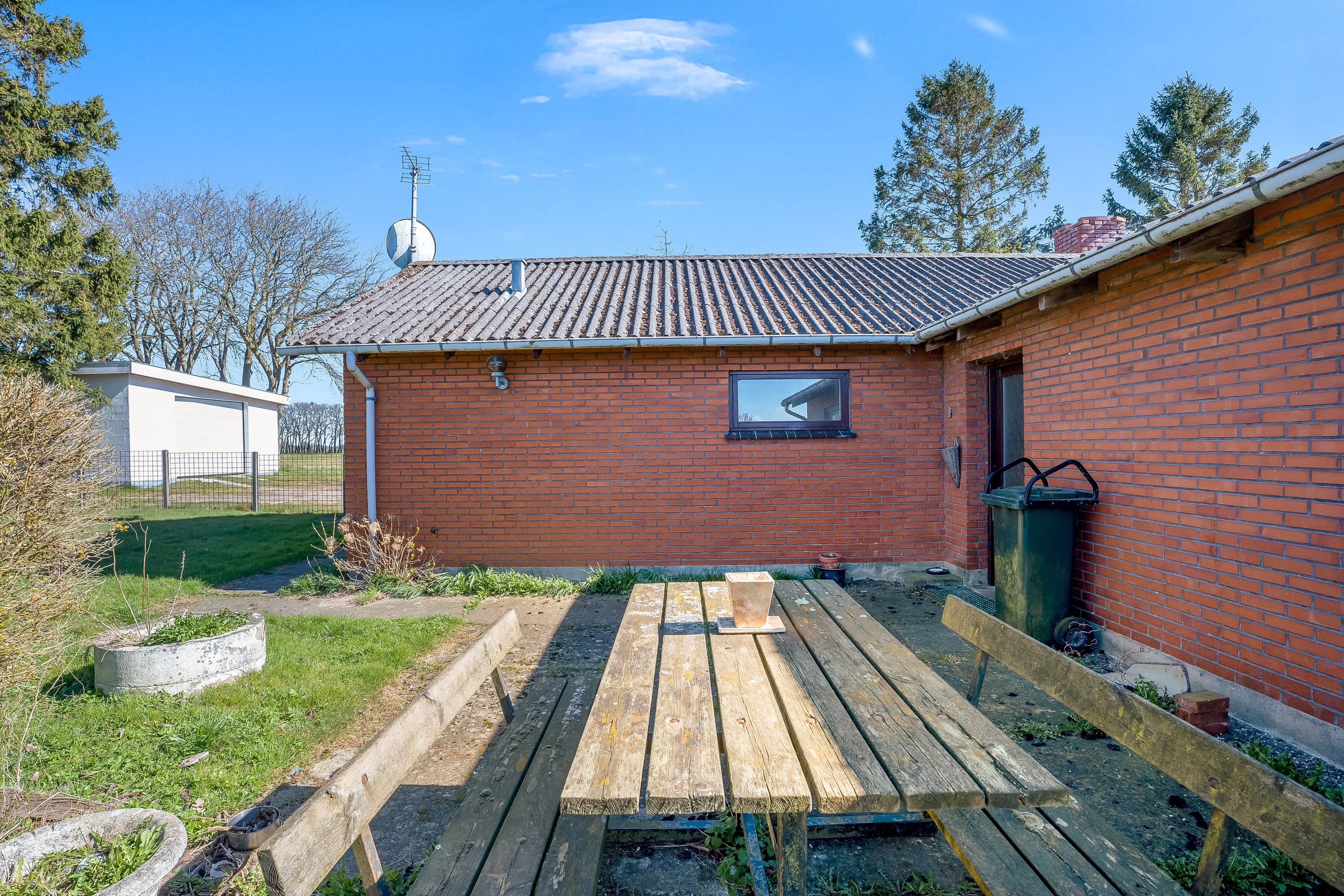 Fremhævet overdækket terrasse billede i fuldskærmstilstand. Billede af Bymarken 14, Nagelsti, 4891 Toreby L