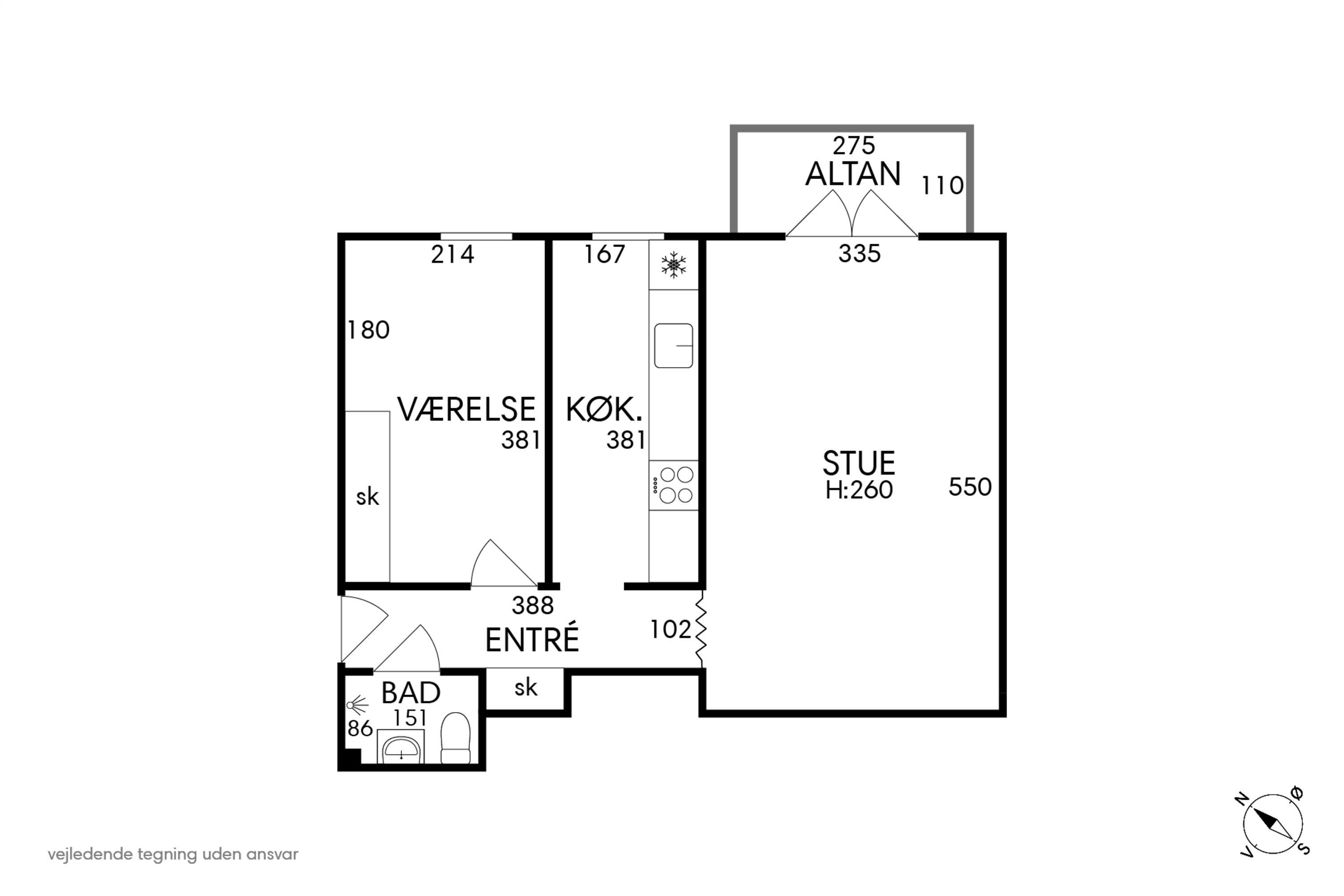 Plantegninger billede af Tartinisvej 30, 2. 1., 2450 København SV