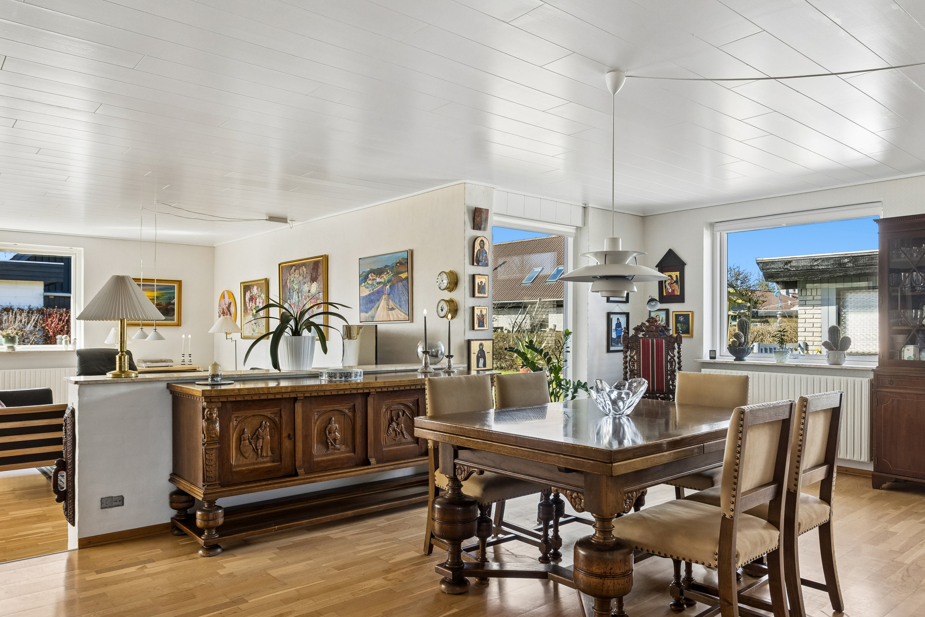 Fremhævet stue billede i fuldskærmstilstand. Billede af Hirsevænget 10, 7500 Holstebro