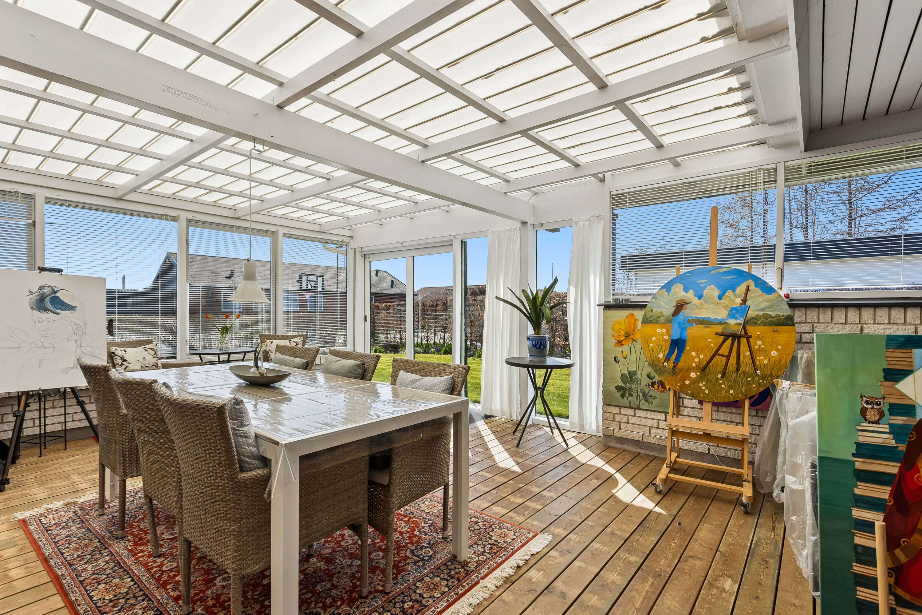 Fremhævet udestue billede i fuldskærmstilstand. Billede af Hirsevænget 10, 7500 Holstebro