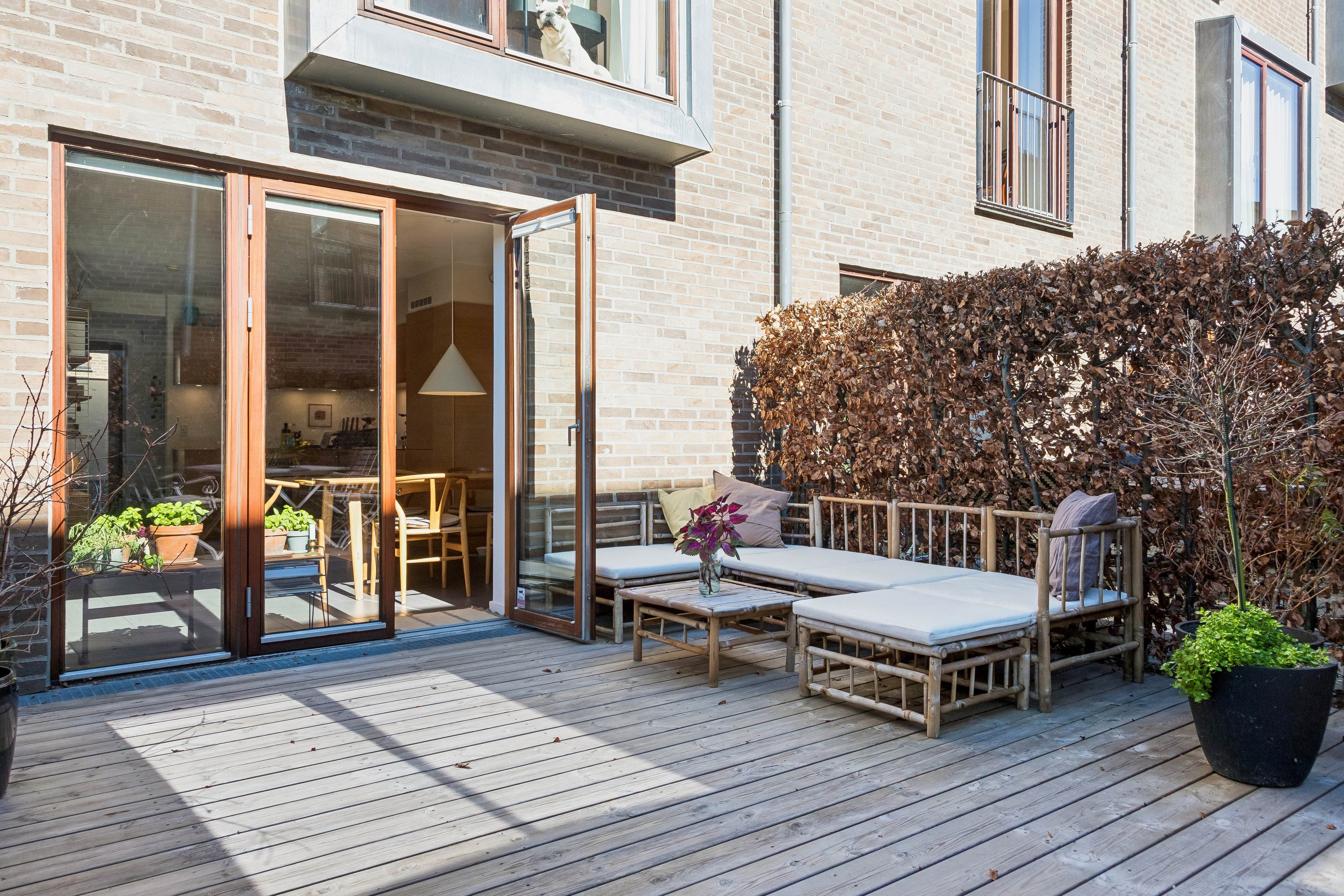 Fremhævet terrasse billede i fuldskærmstilstand. Billede af Tom Kristensens Vej 85, 2300 København S