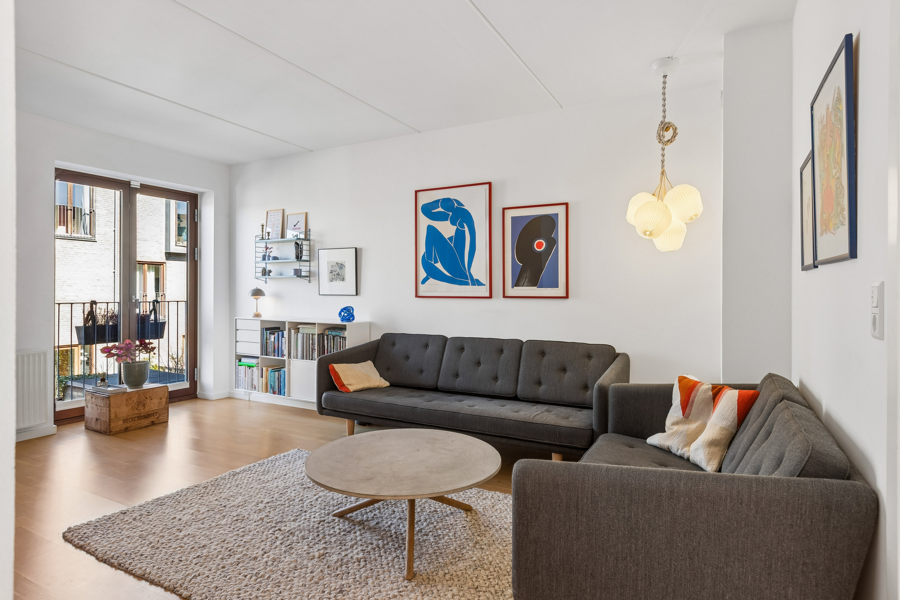 Fremhævet stue billede i fuldskærmstilstand. Billede af Tom Kristensens Vej 85, 2300 København S