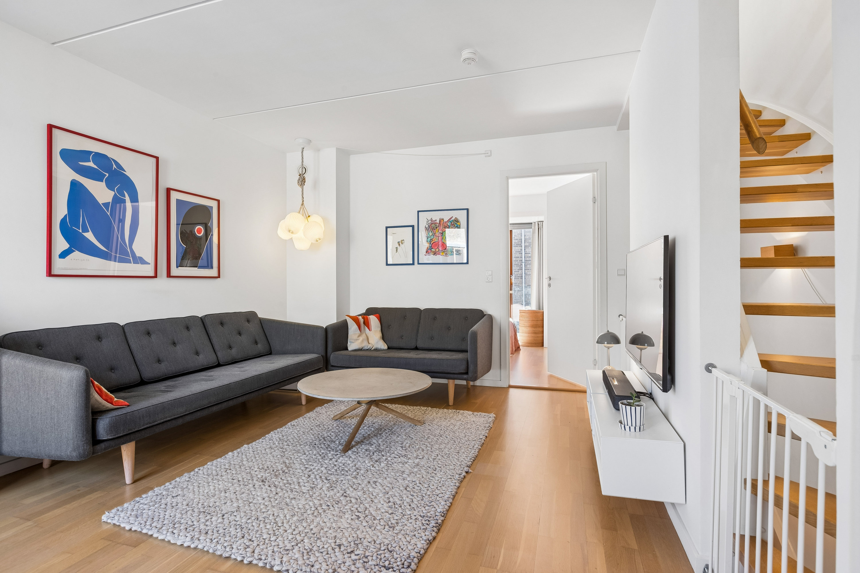 Fremhævet stue billede i fuldskærmstilstand. Billede af Tom Kristensens Vej 85, 2300 København S