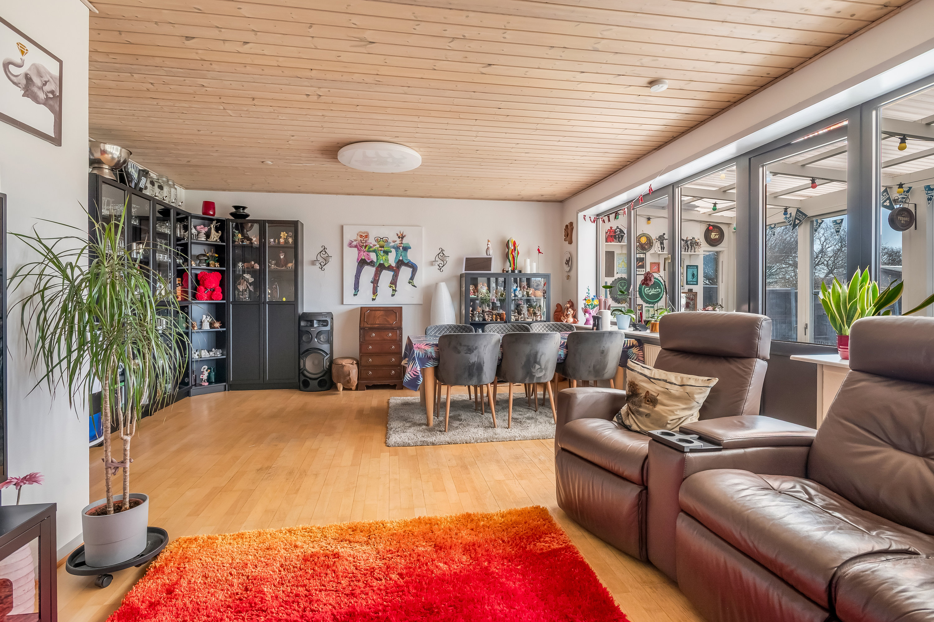 Fremhævet stue billede i fuldskærmstilstand. Billede af Store Kjærgaardsvej 7, 6940 Lem St