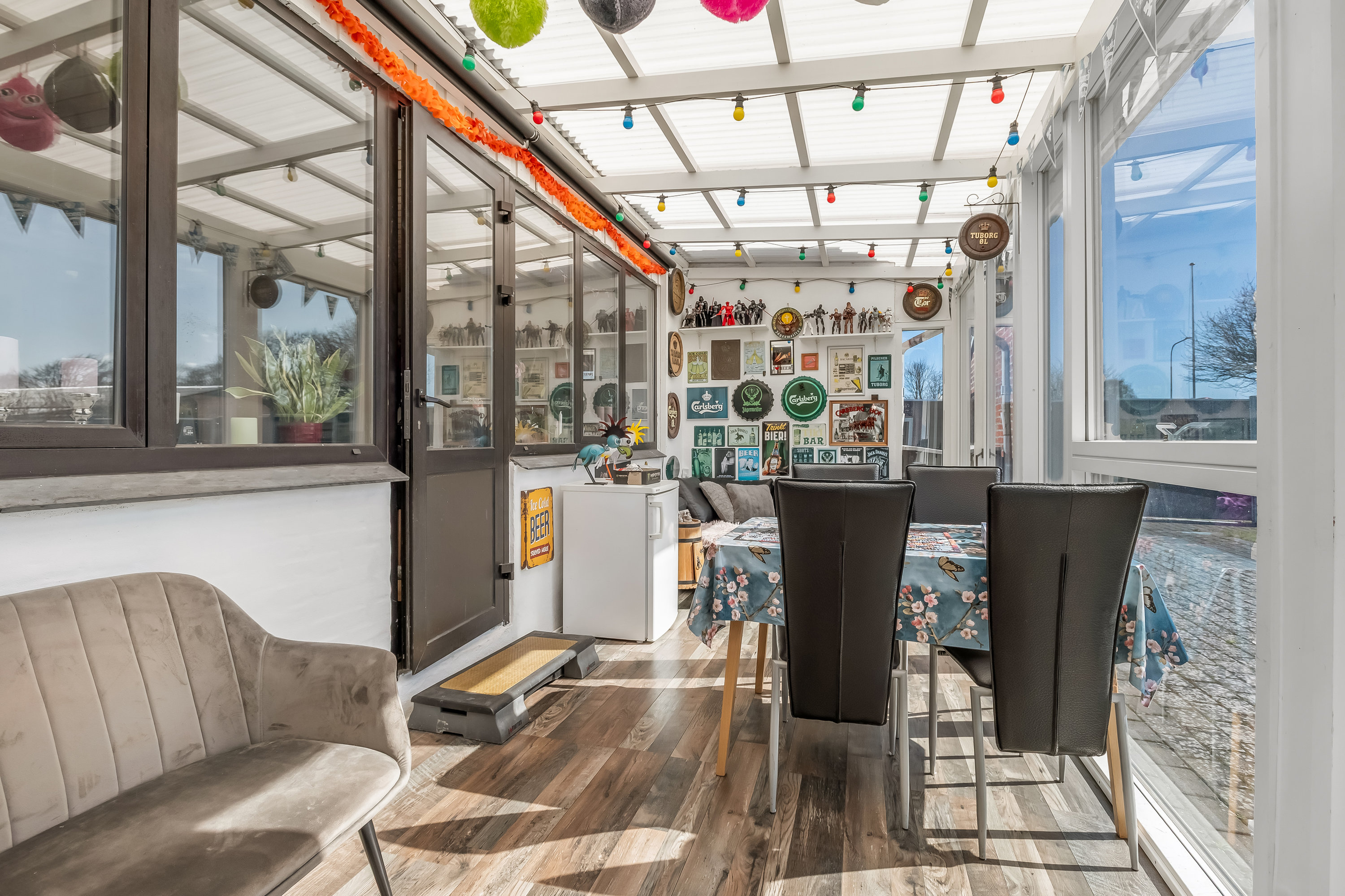 Fremhævet udestue billede i fuldskærmstilstand. Billede af Store Kjærgaardsvej 7, 6940 Lem St