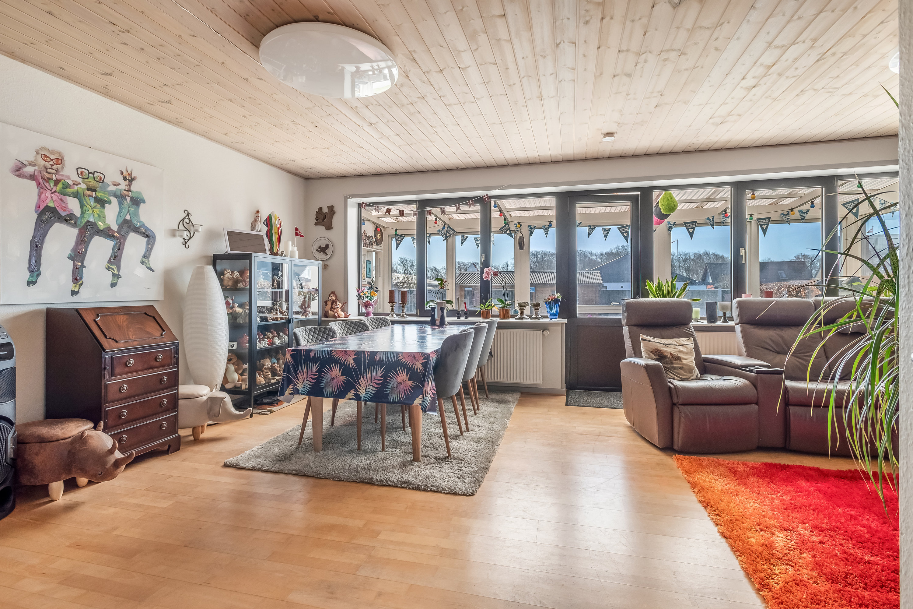 Fremhævet stue billede i fuldskærmstilstand. Billede af Store Kjærgaardsvej 7, 6940 Lem St