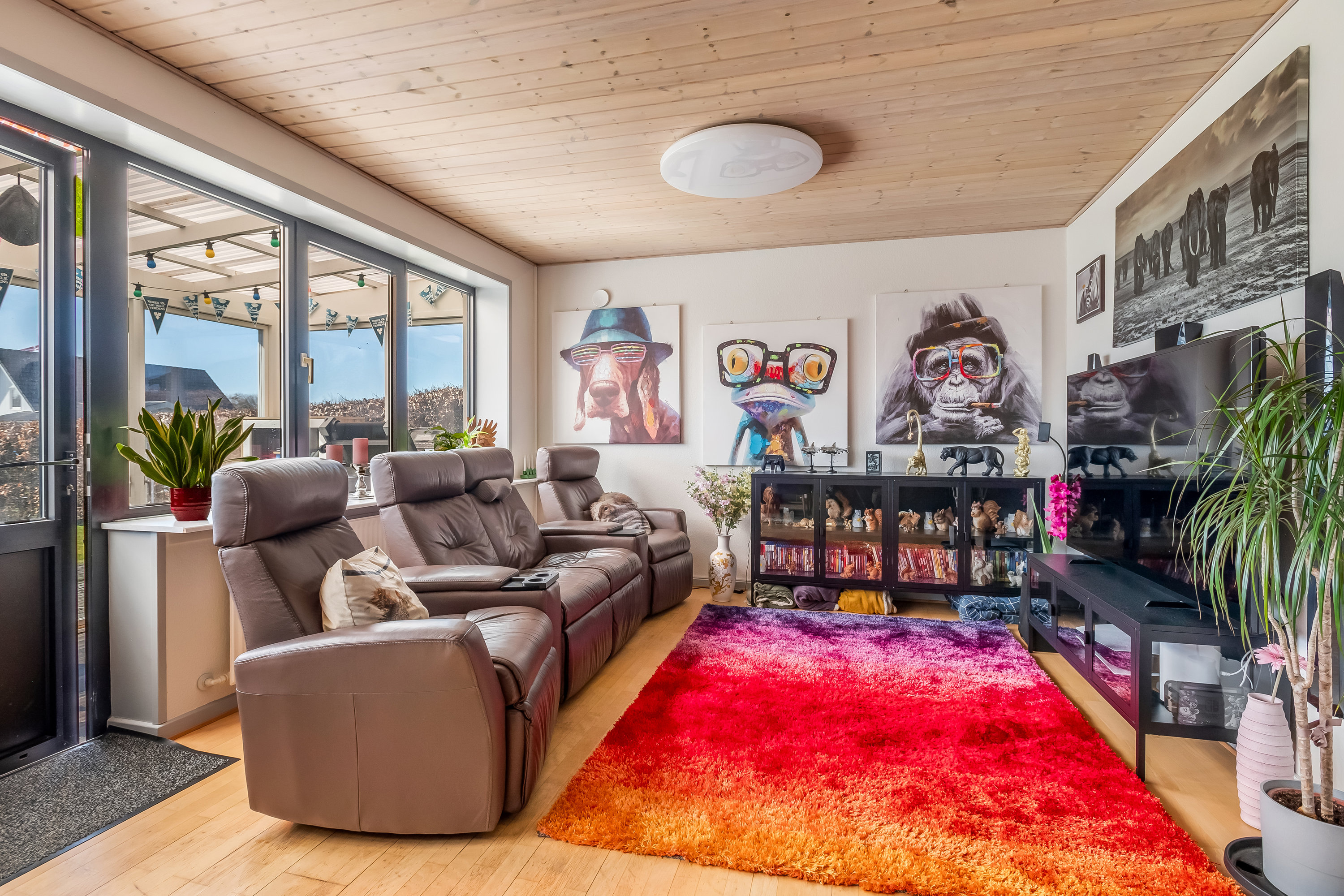 Fremhævet stue billede i fuldskærmstilstand. Billede af Store Kjærgaardsvej 7, 6940 Lem St