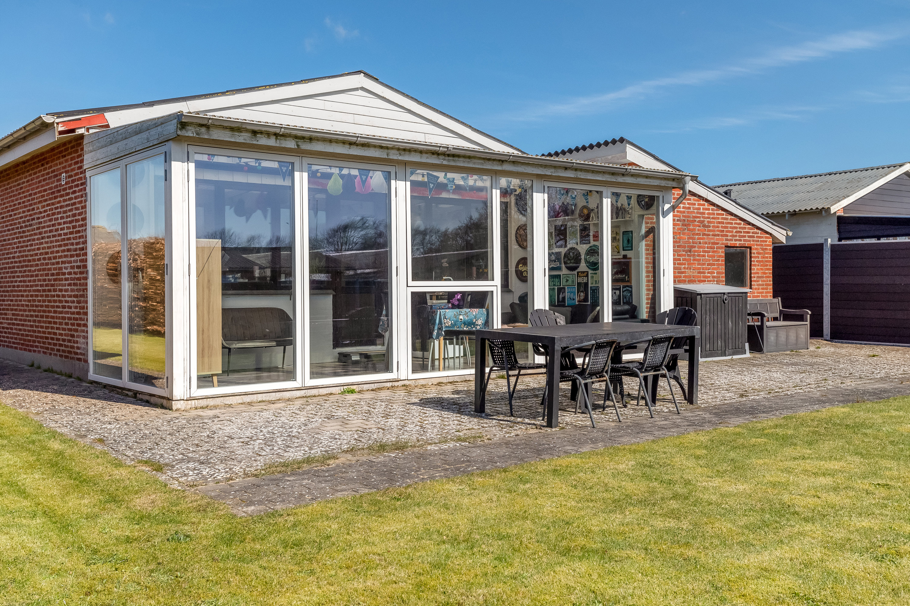 Fremhævet terrasse billede i fuldskærmstilstand. Billede af Store Kjærgaardsvej 7, 6940 Lem St