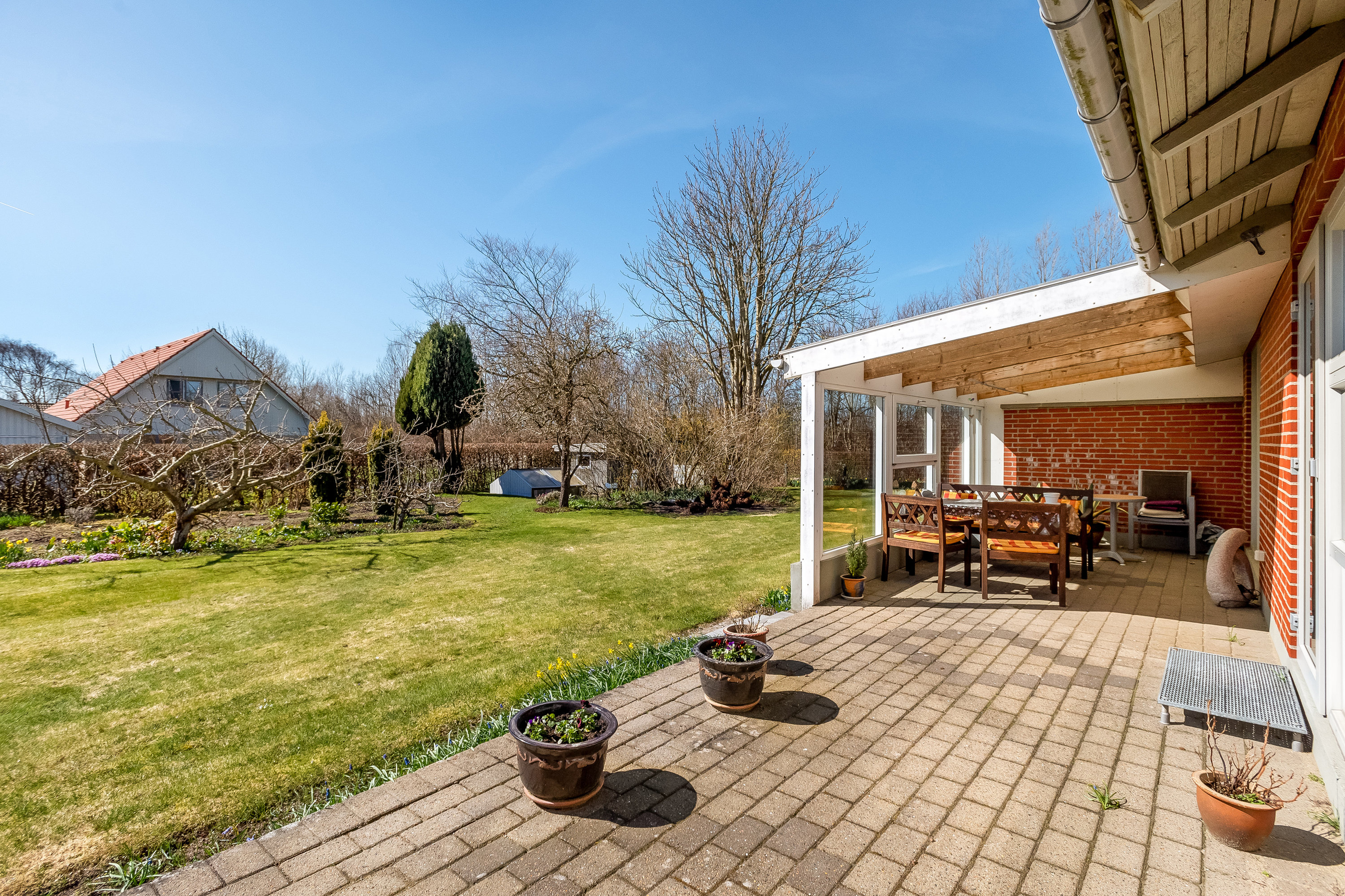 Fremhævet terrasse billede i fuldskærmstilstand. Billede af Finlandsgade 5, 6950 Ringkøbing