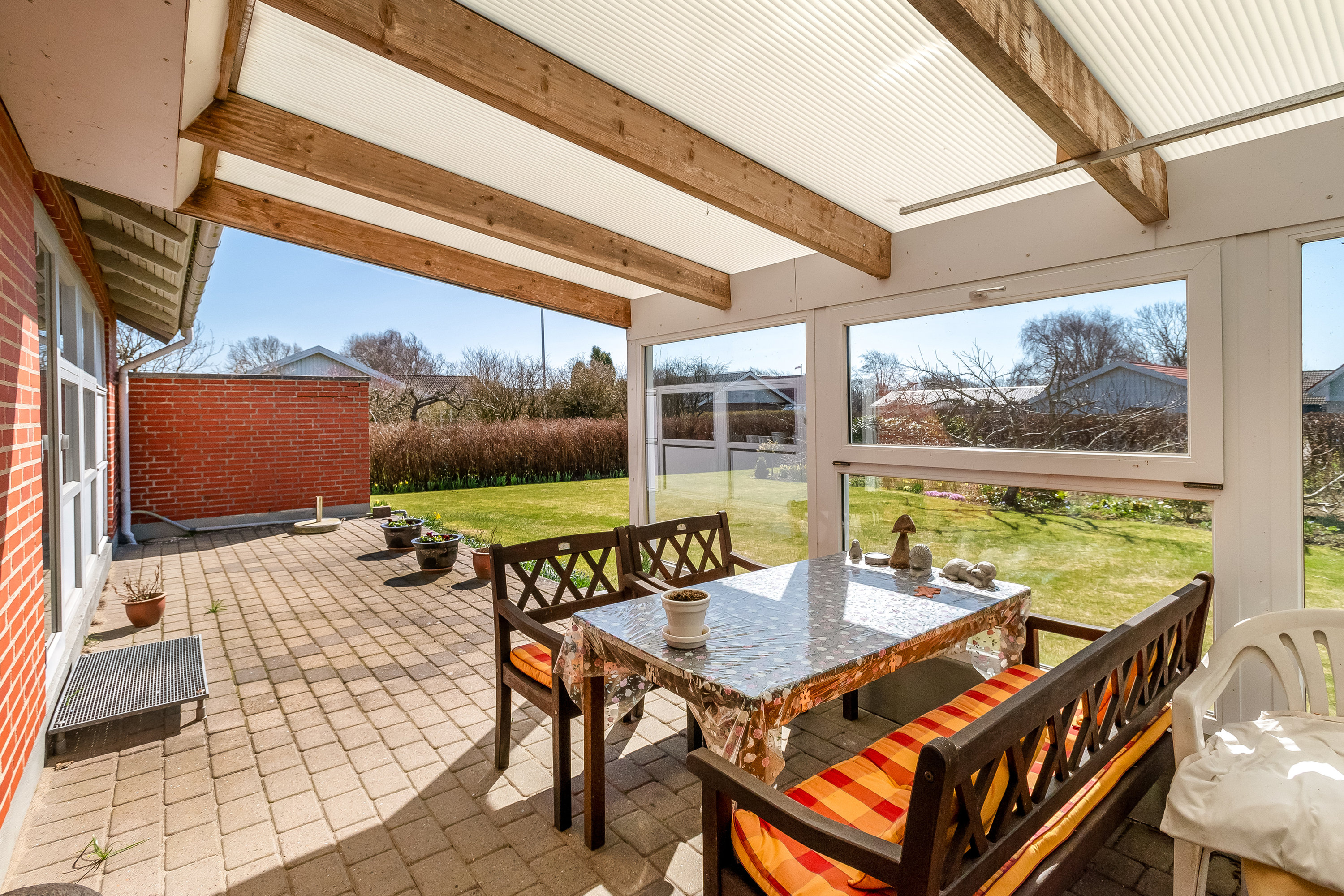 Fremhævet overdækket terrasse billede i fuldskærmstilstand. Billede af Finlandsgade 5, 6950 Ringkøbing