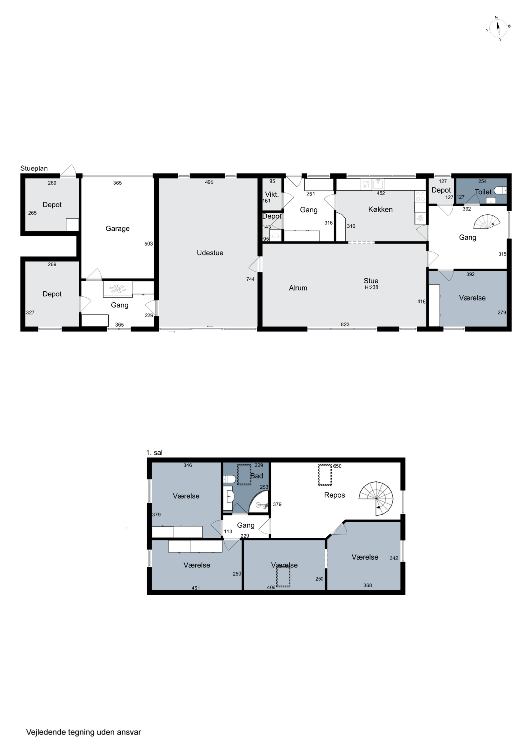 Plantegninger billede af Solbakken 19, Ræhr, 7730 Hanstholm