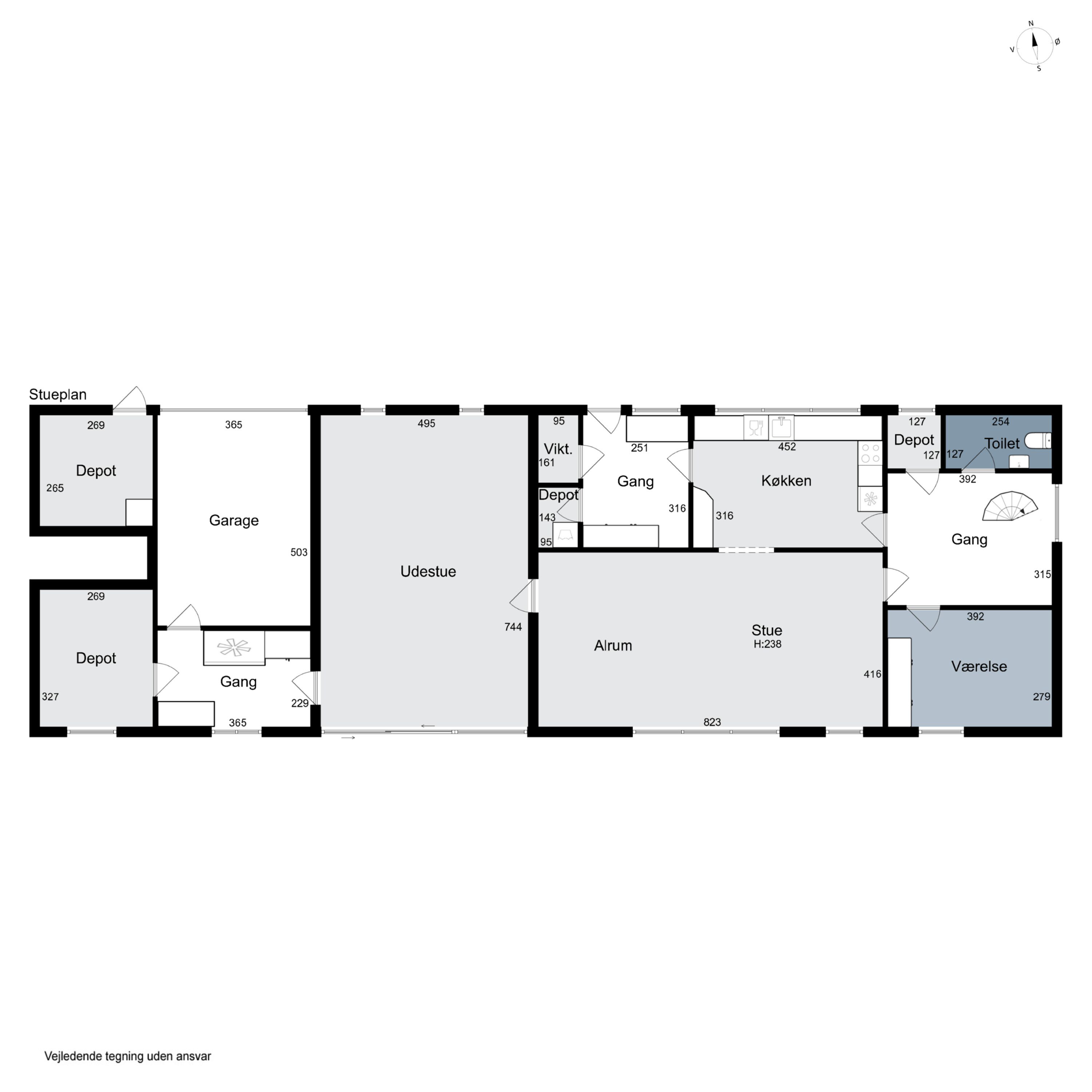 Plantegninger billede af Solbakken 19, Ræhr, 7730 Hanstholm