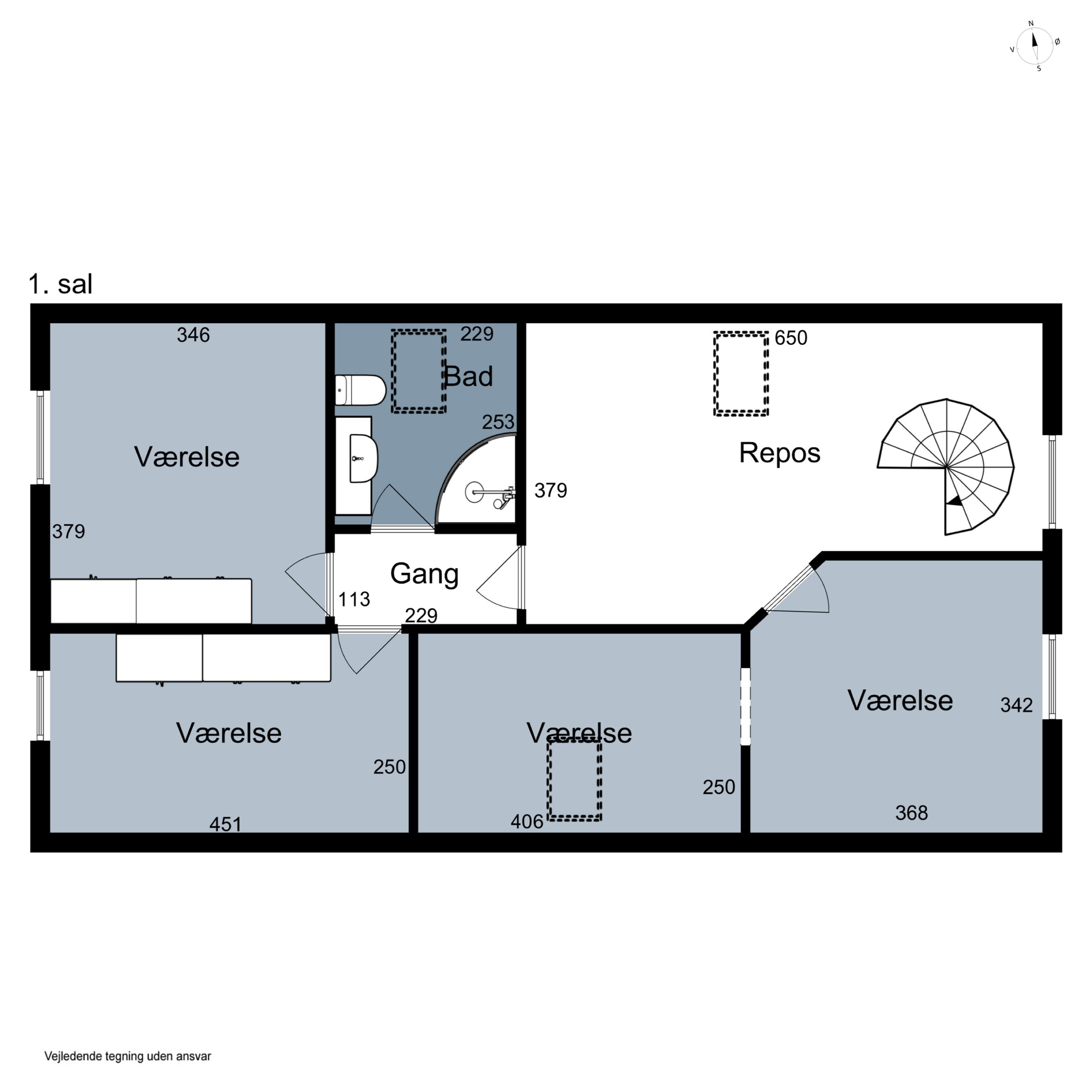 Plantegninger billede af Solbakken 19, Ræhr, 7730 Hanstholm