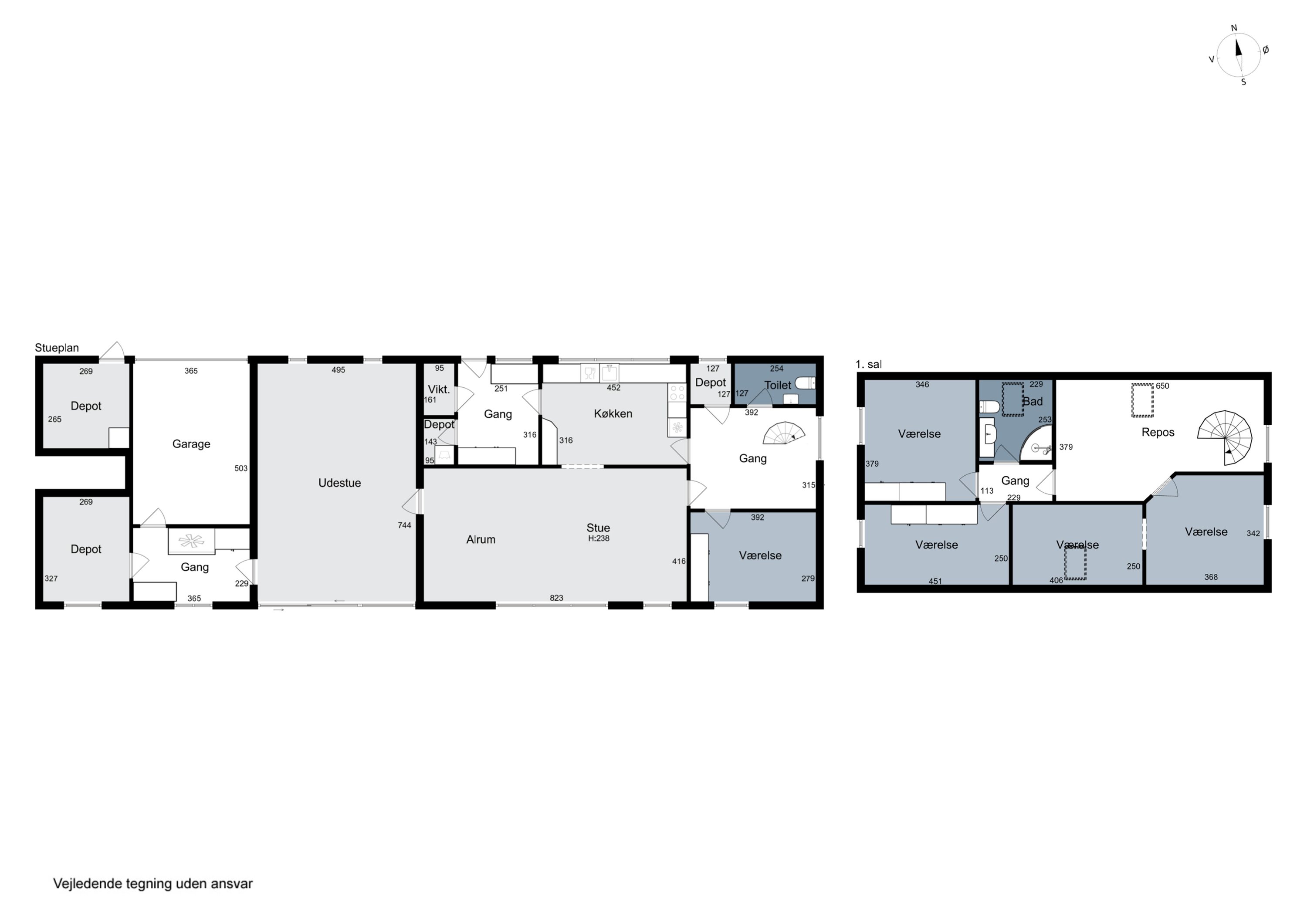 Plantegninger billede af Solbakken 19, Ræhr, 7730 Hanstholm